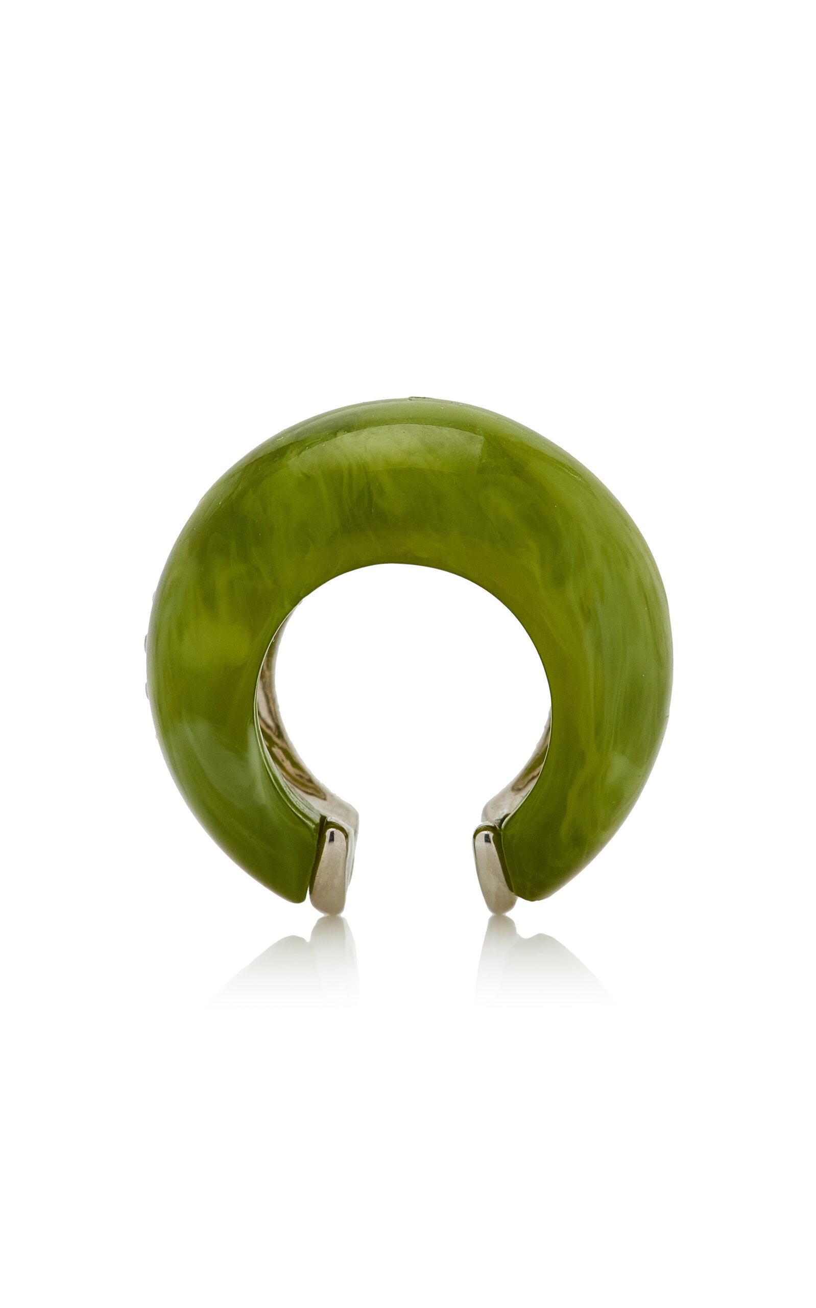 Brandon Maxwell The Petra Ear Cuffs In Green