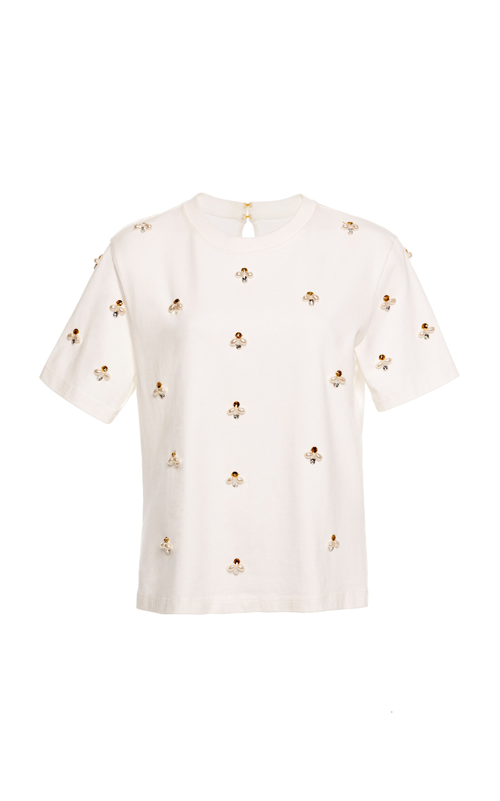 Agua By Agua Bendita Sama Paraiso Cotton Top In White