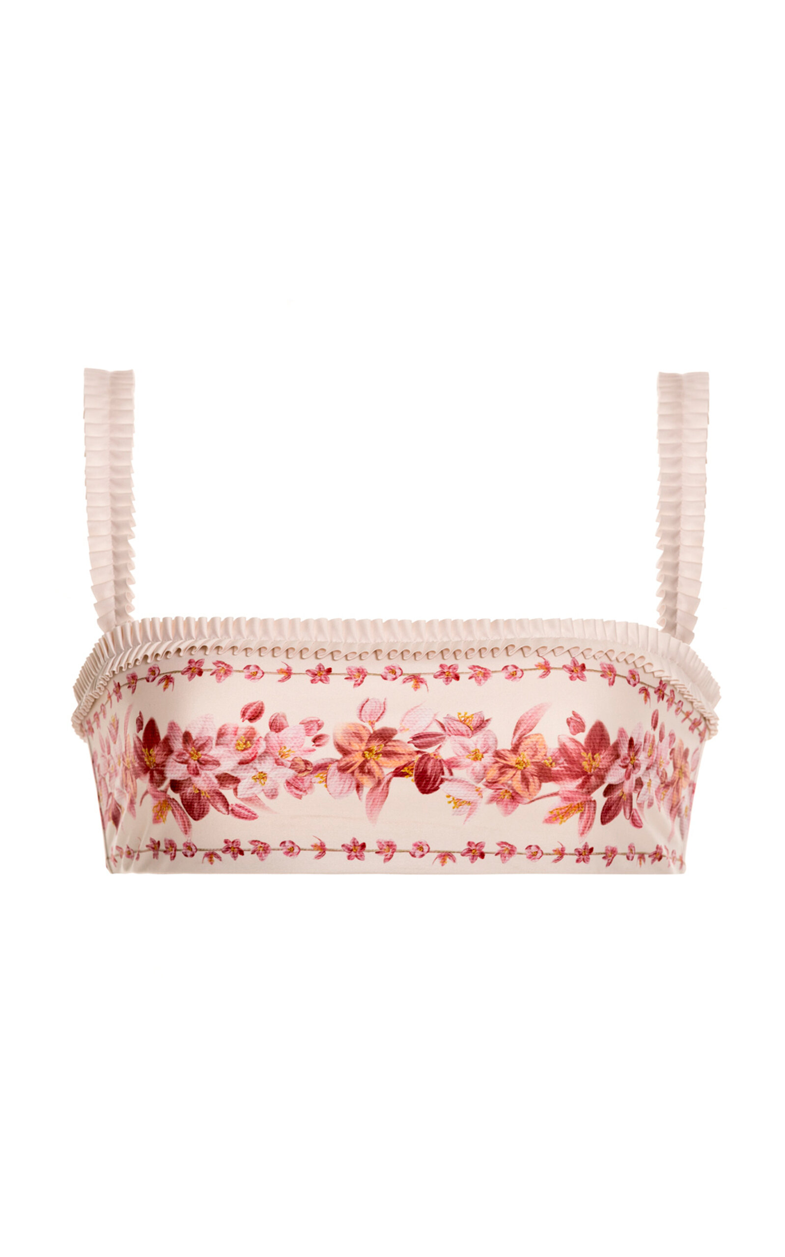 Agua By Agua Bendita Olmo Cauca Cotton Bikini Top In Multi
