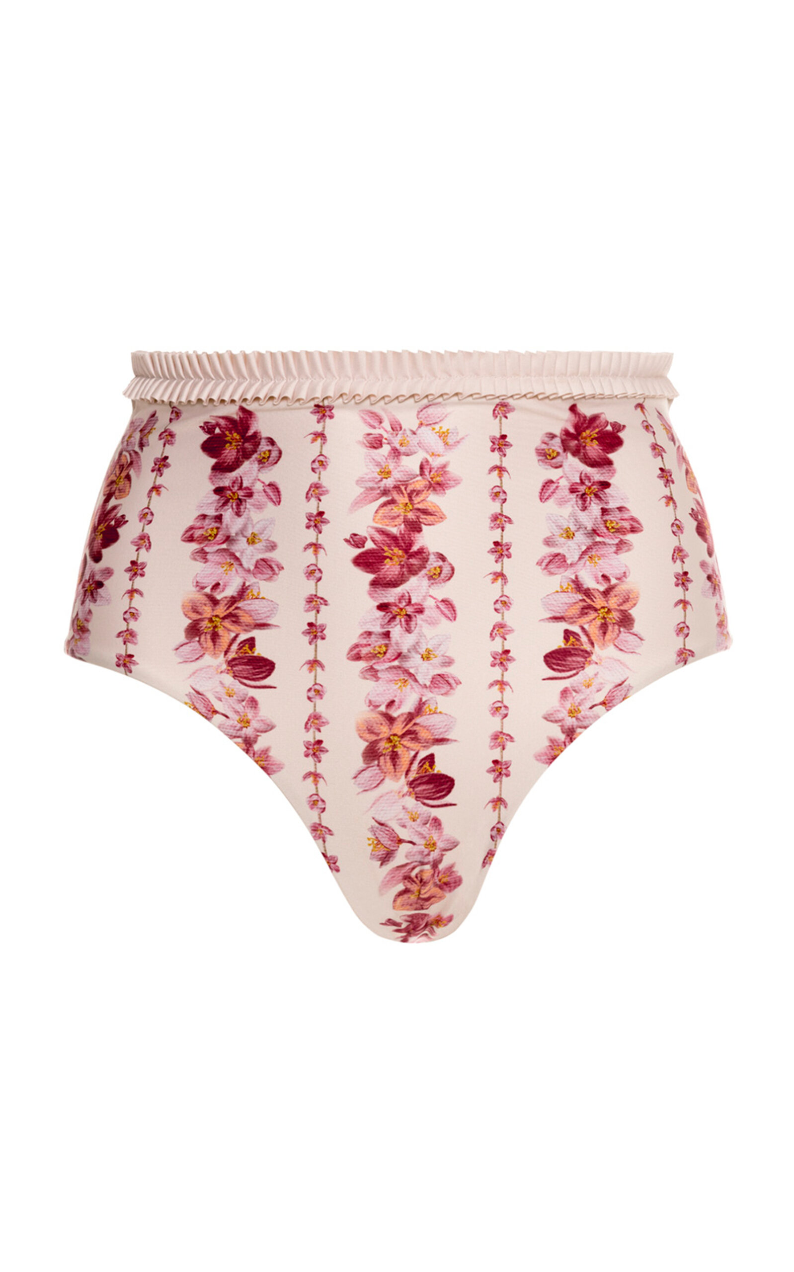 Agua By Agua Bendita Nopaul Floral-printed Stretch Recycled Bikini Briefs In Multi