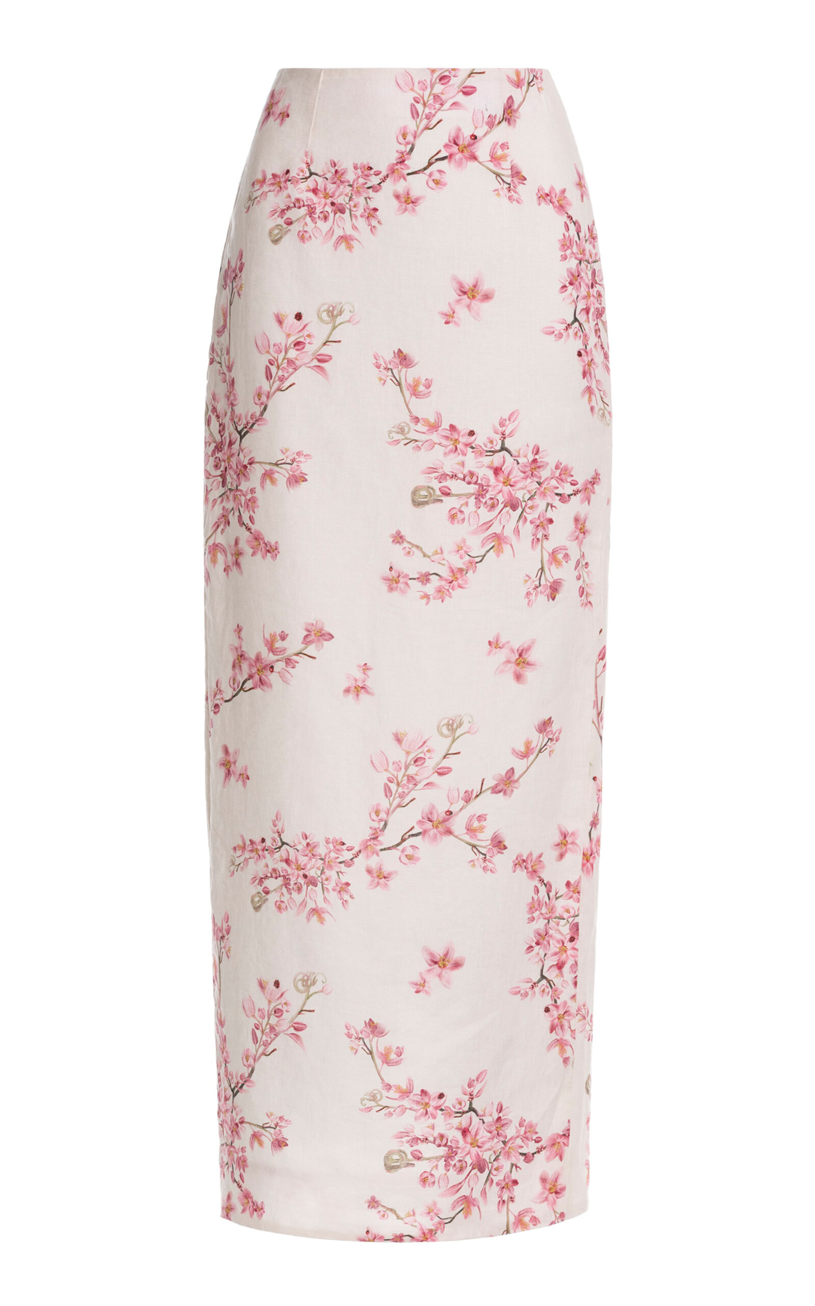 Agua By Agua Bendita Lirica Cauca Printed Linen Skirt In Animal Print