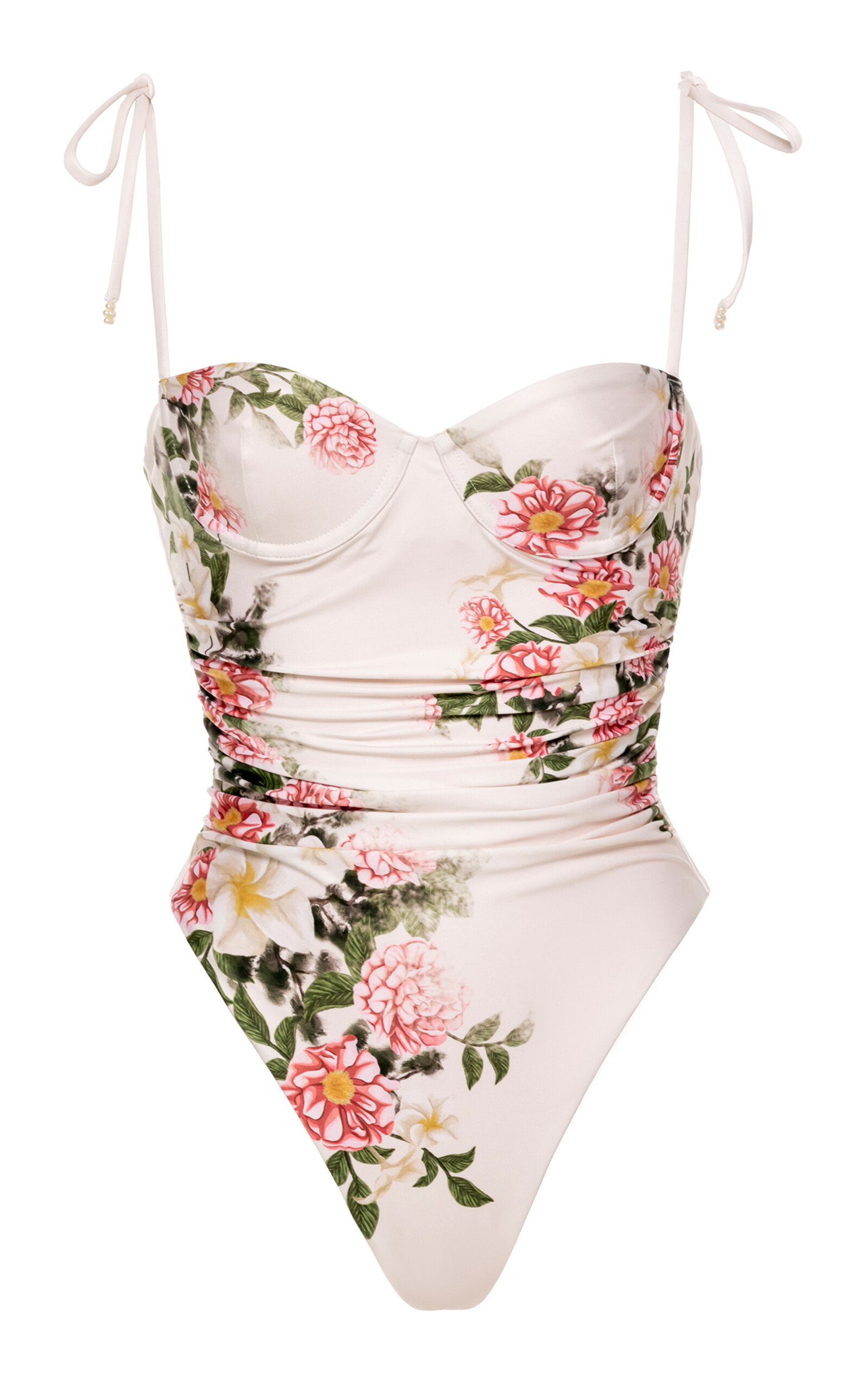 Agua by Agua Bendita Rabano Paraiso Printed Cotton One-Piece Swimsuit - Print