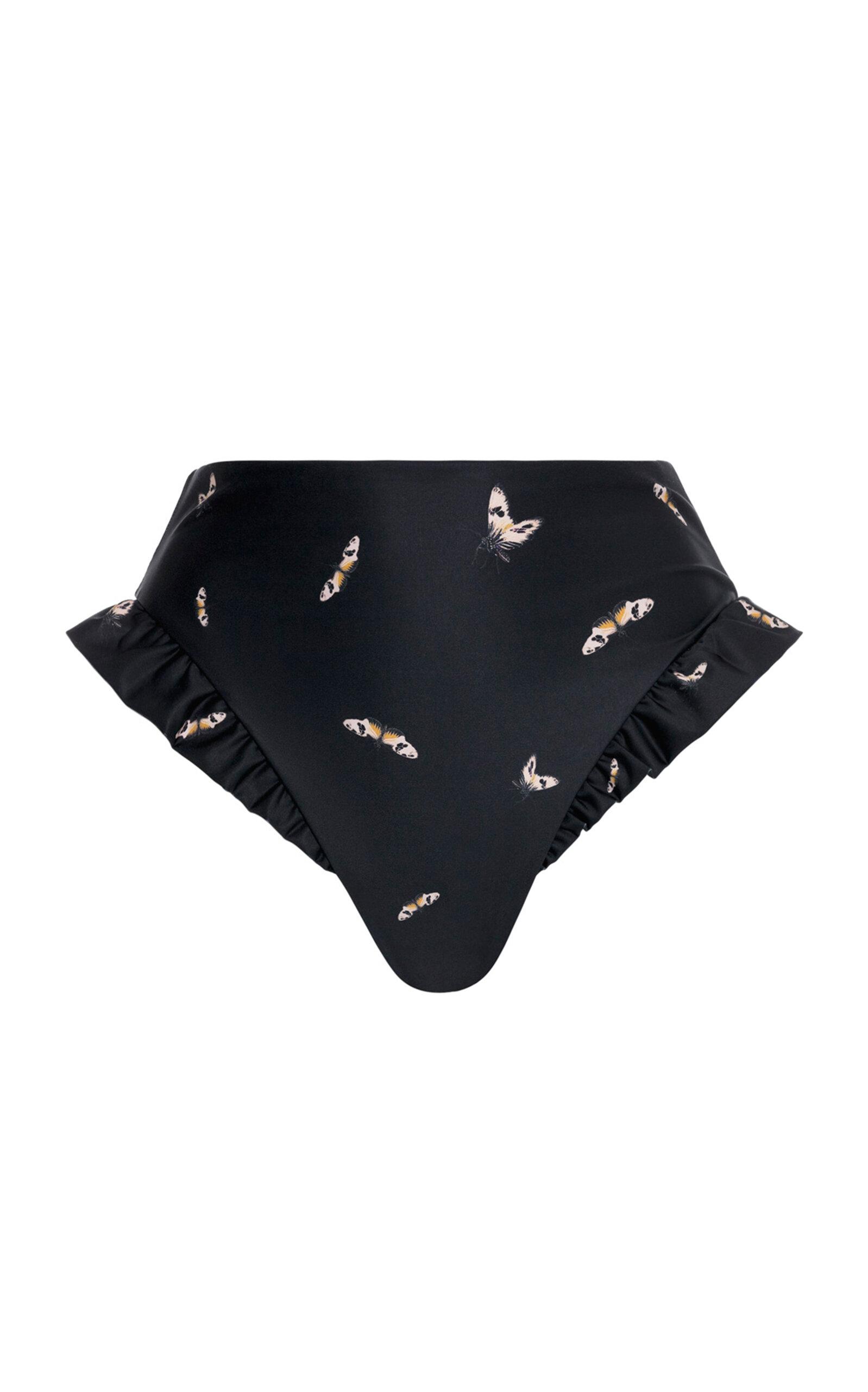 Agua By Agua Bendita Jengibre Azucar Printed Cotton Bikini Bottom In Animal Print