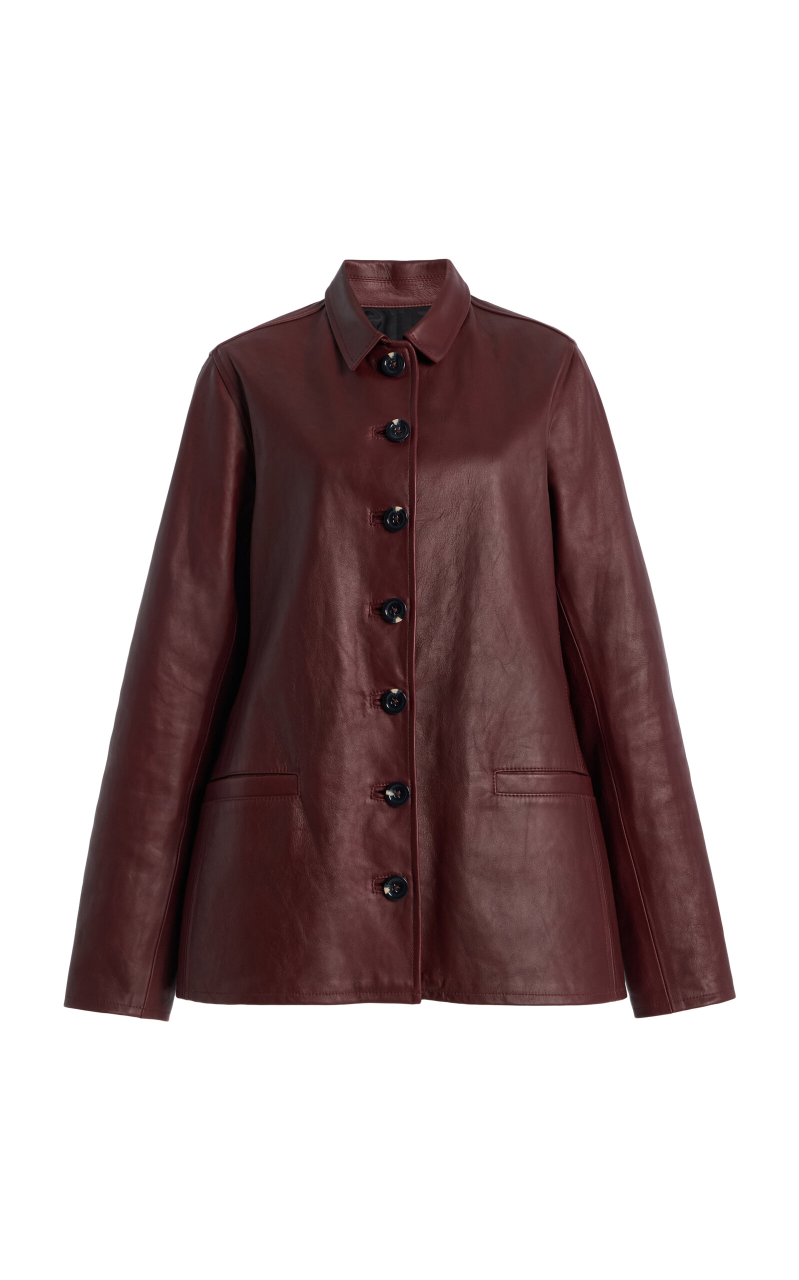 DL1961 Harloe Leather Jacket - Burgundy