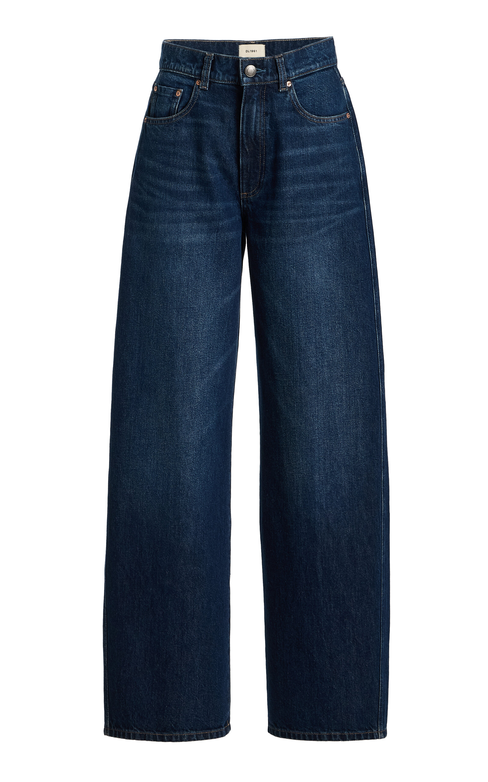 DL1961 Taylor Relaxed Barrel High Rise Jeans - Blue