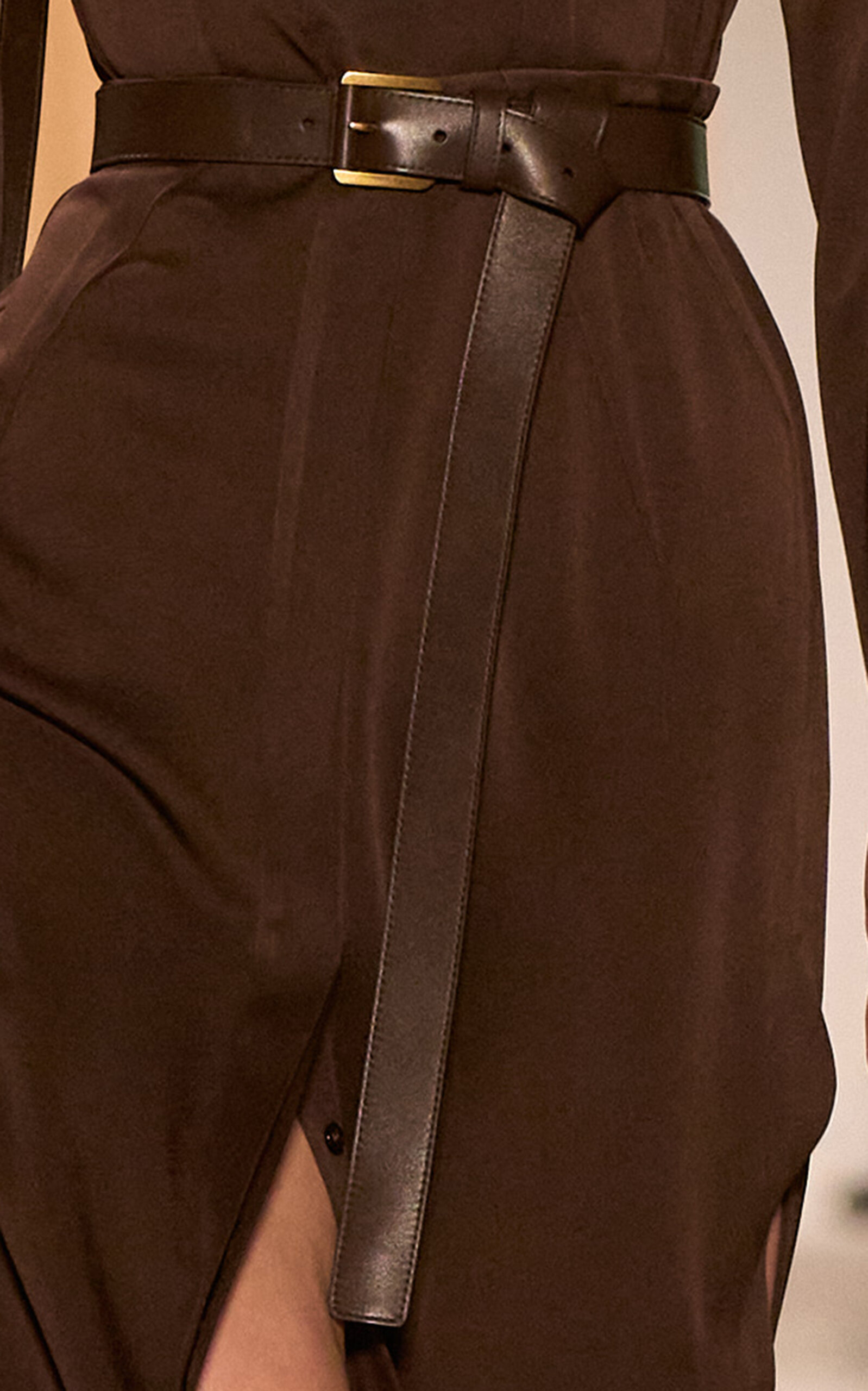 Michael Kors Collection Jodi Waist Belt - Brown - M/L