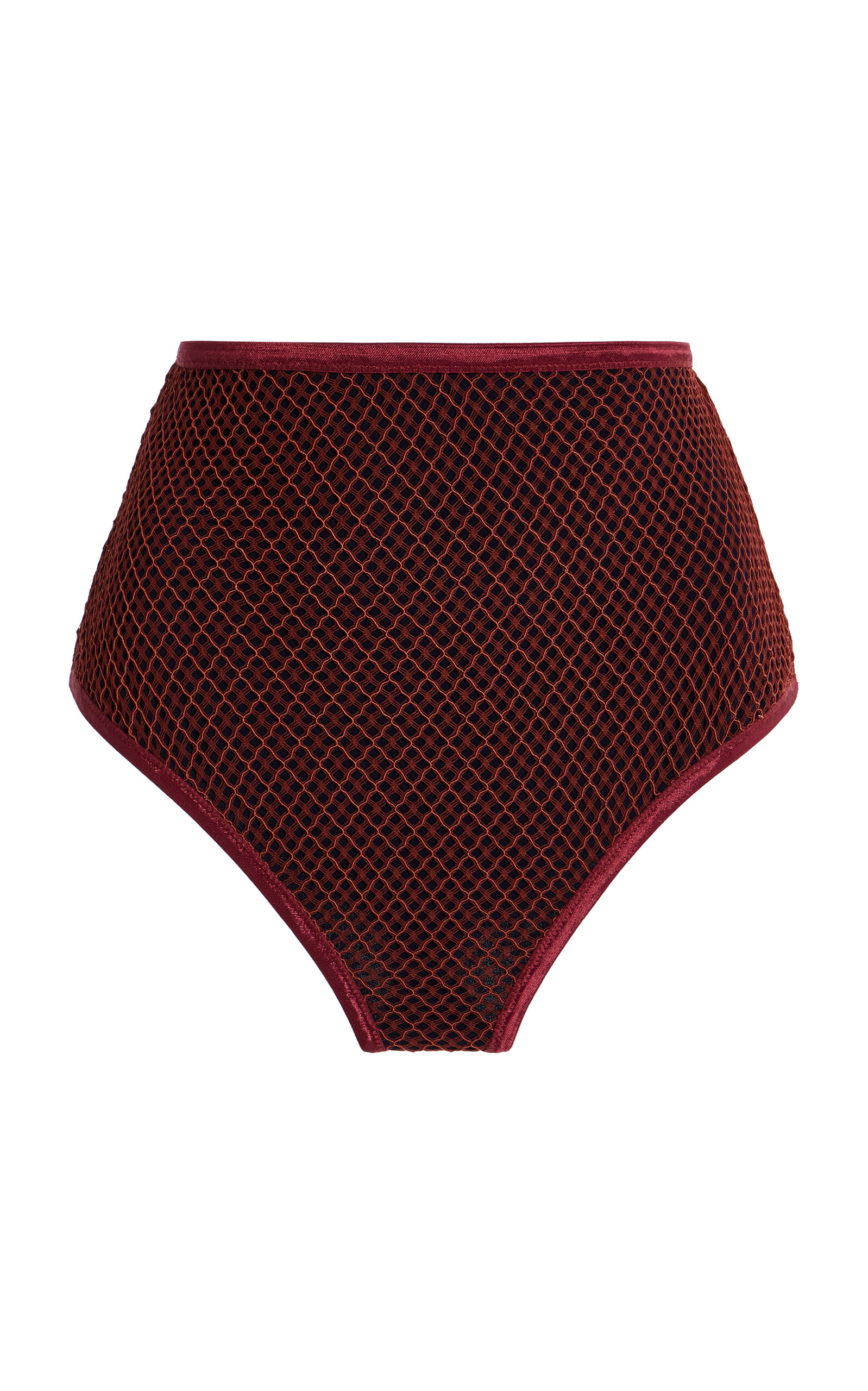 Mel Usine Brigitte Fishnet Brief - Red
