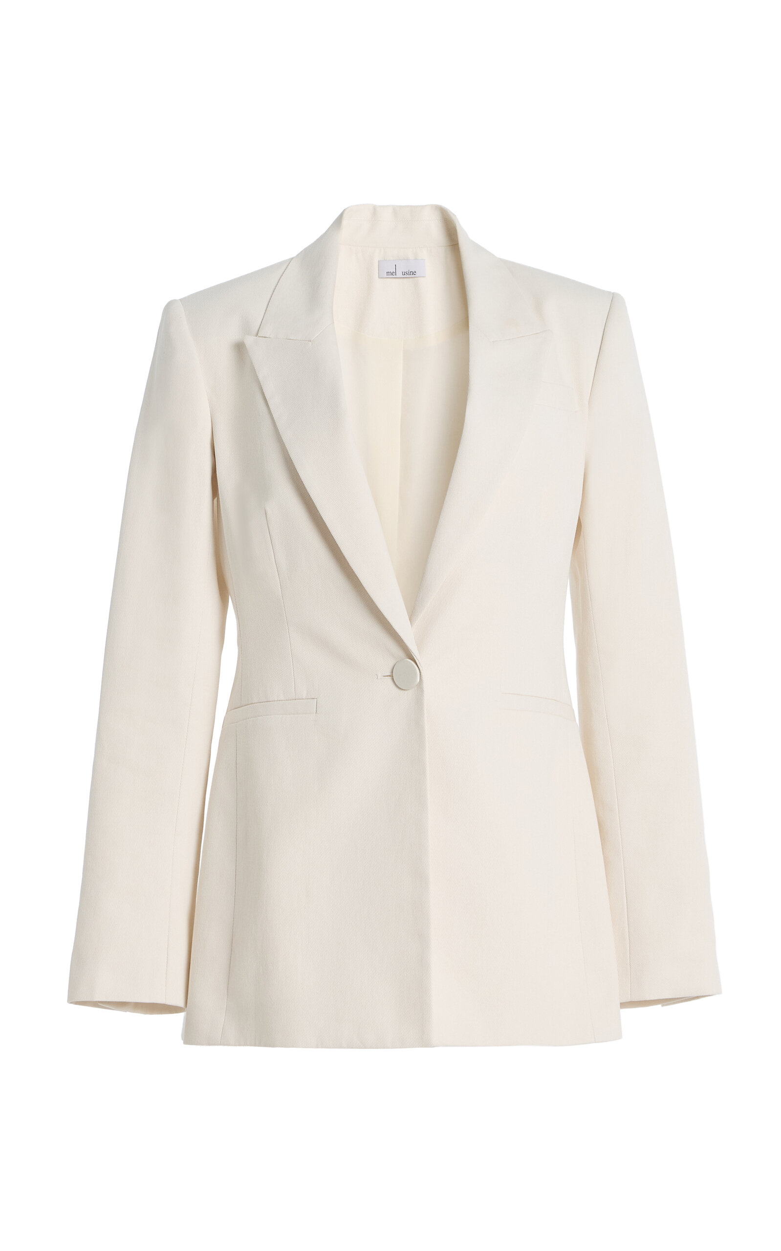Mel Usine Ysabel Cotton-twill Jacket In White