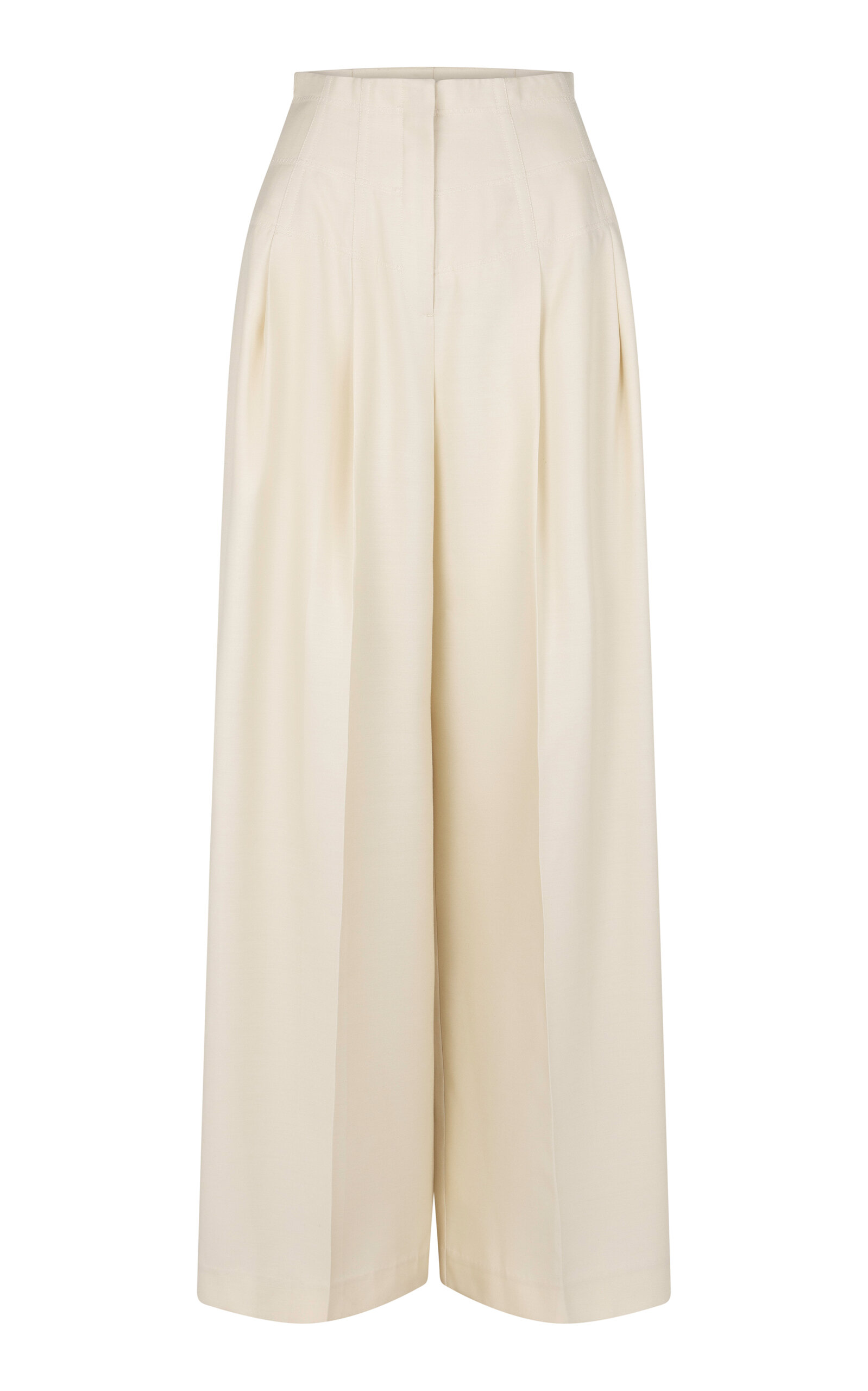 Heirlome Condesa Silk Trousers In Neutral