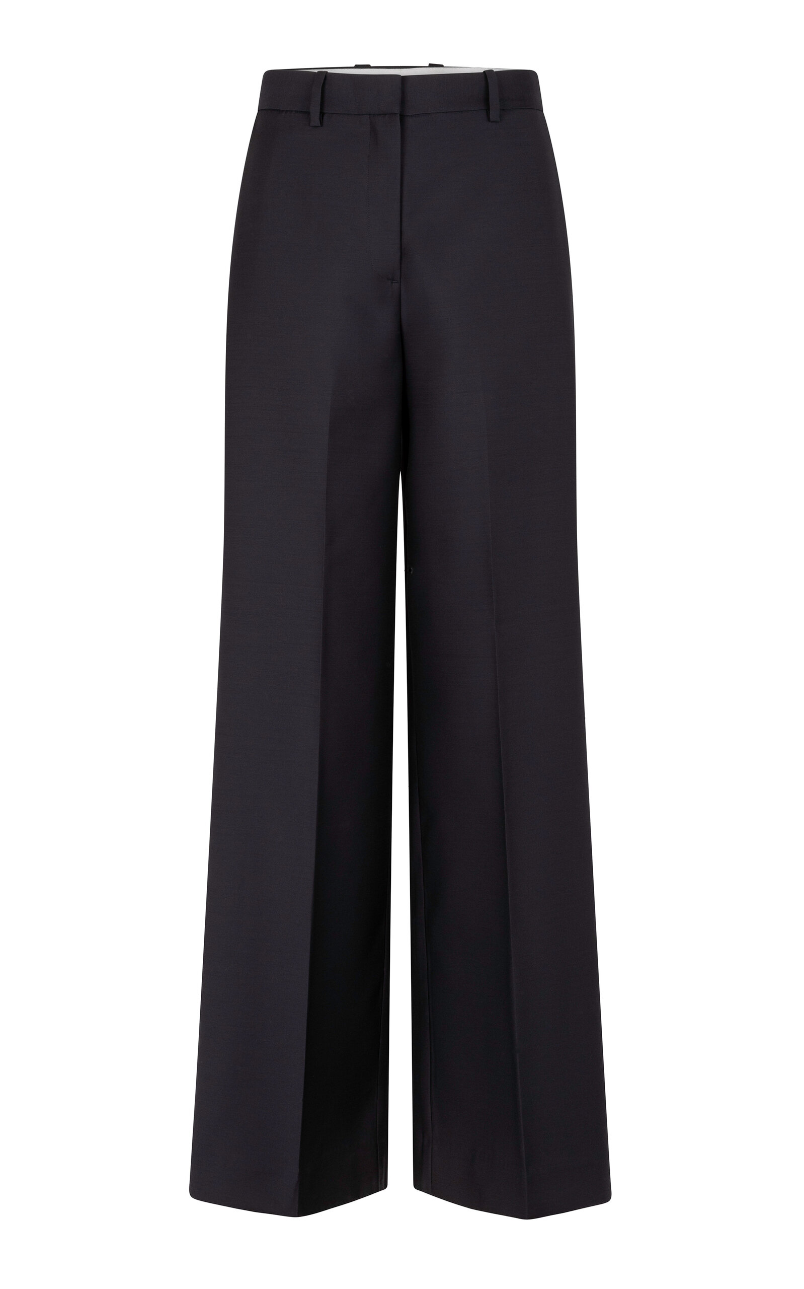 Heirlome Valentina Wool-silk Trousers In Gray