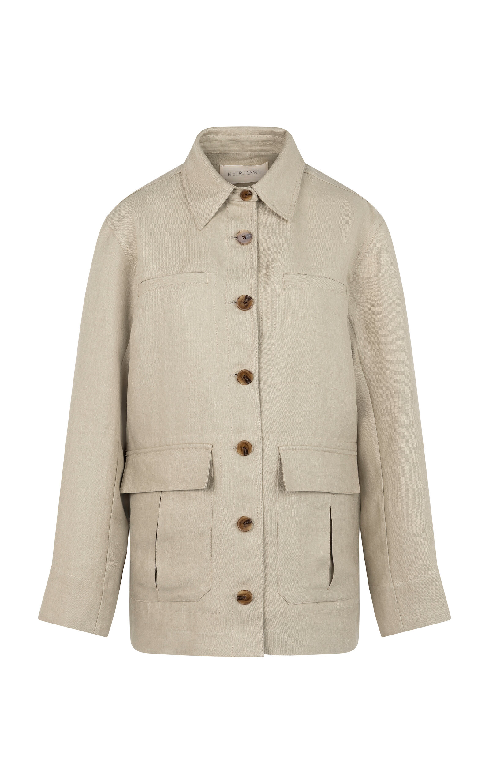 Heirlome Barn Linen Jacket In Neutral