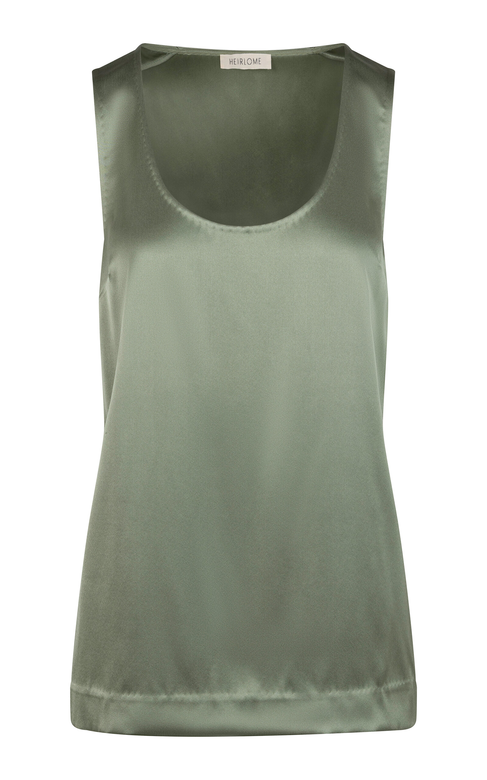 Heirlome Elaine Silk Top In Green