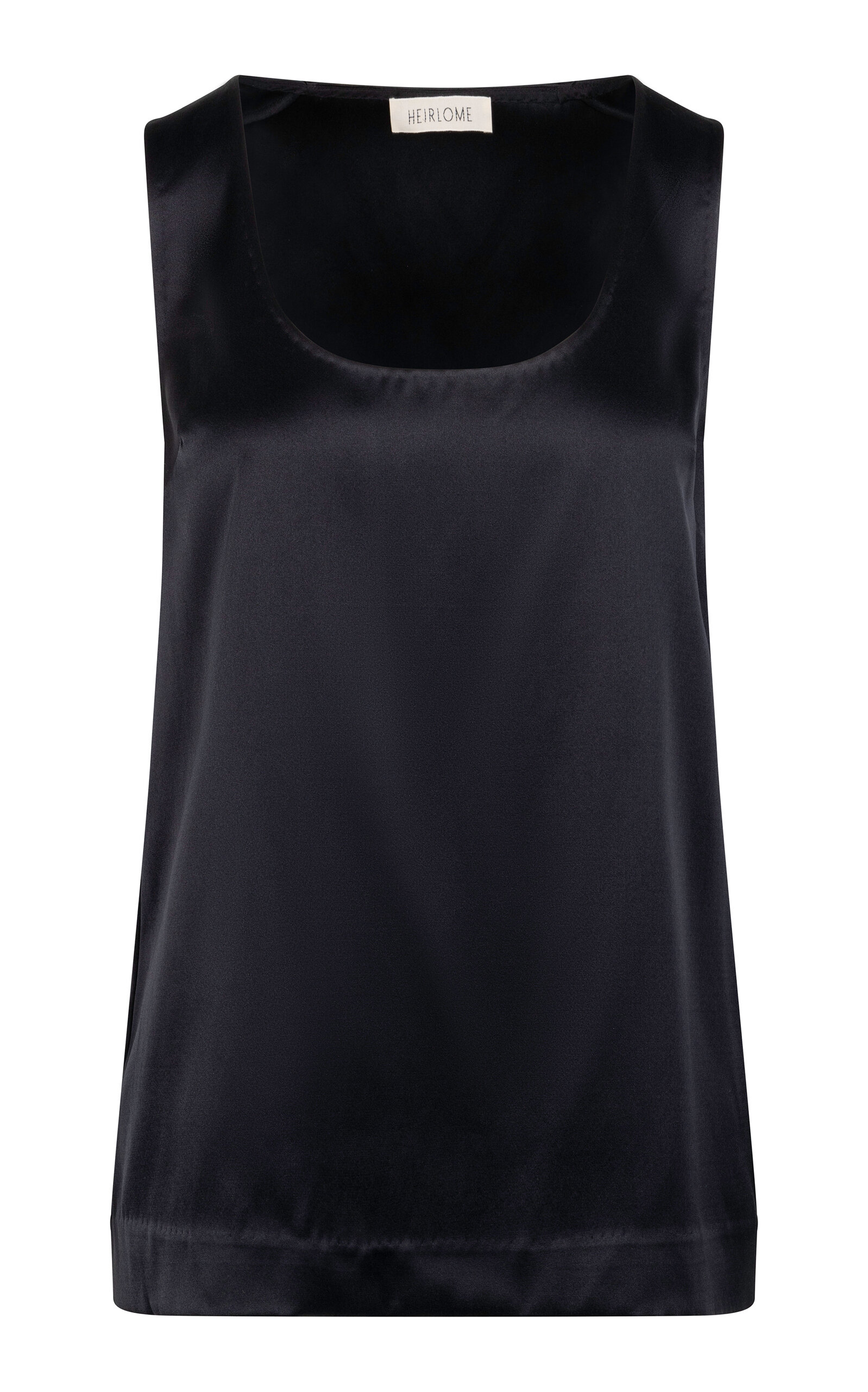 Heirlome Elaine Silk Top In Black