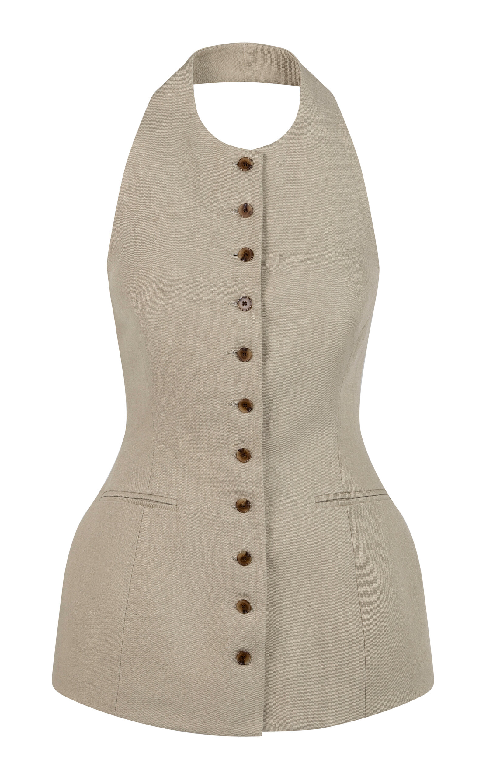 Heirlome Lupita Linen Top In Green