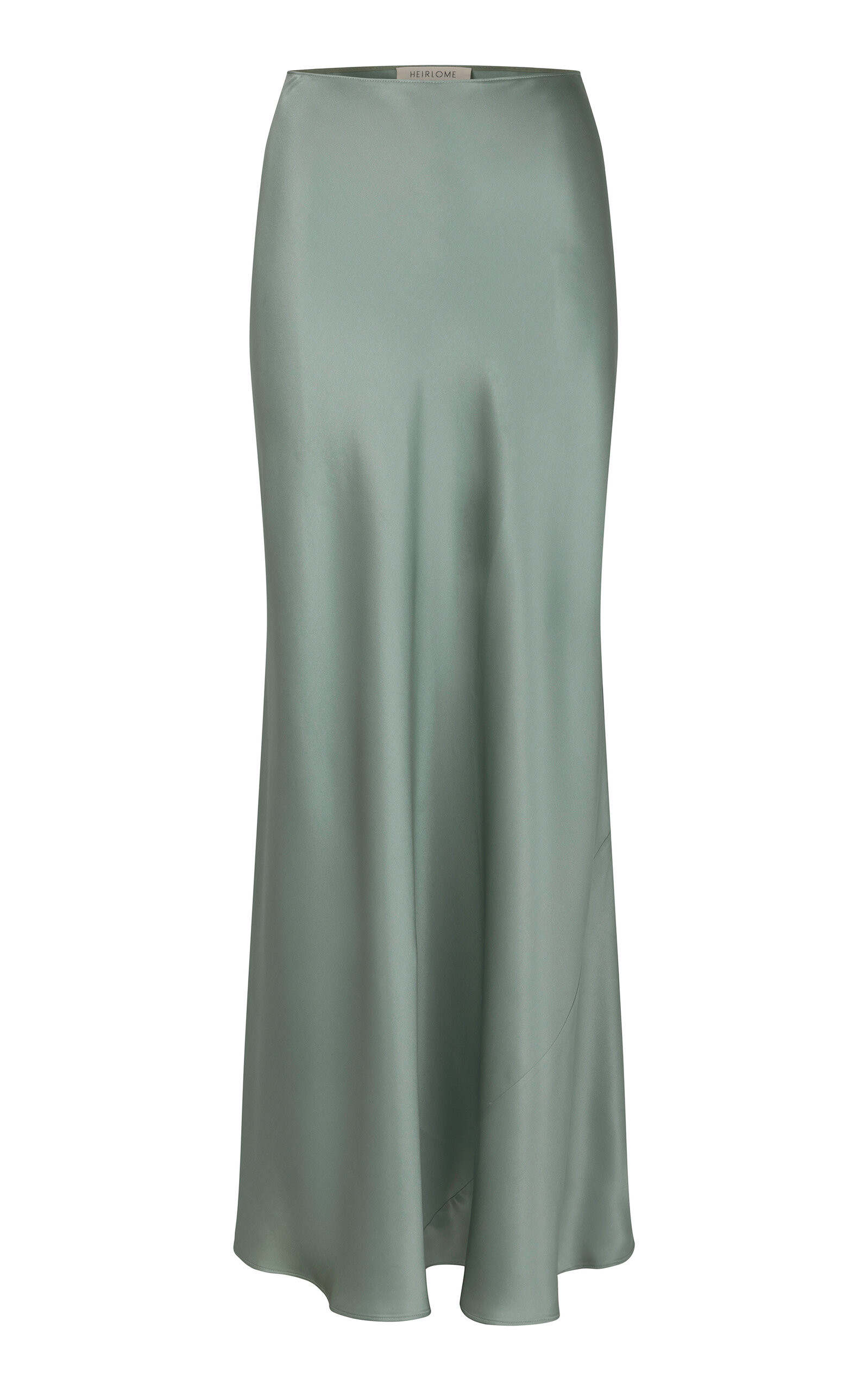 Heirlome Perla Silk Maxi Skirt In Green
