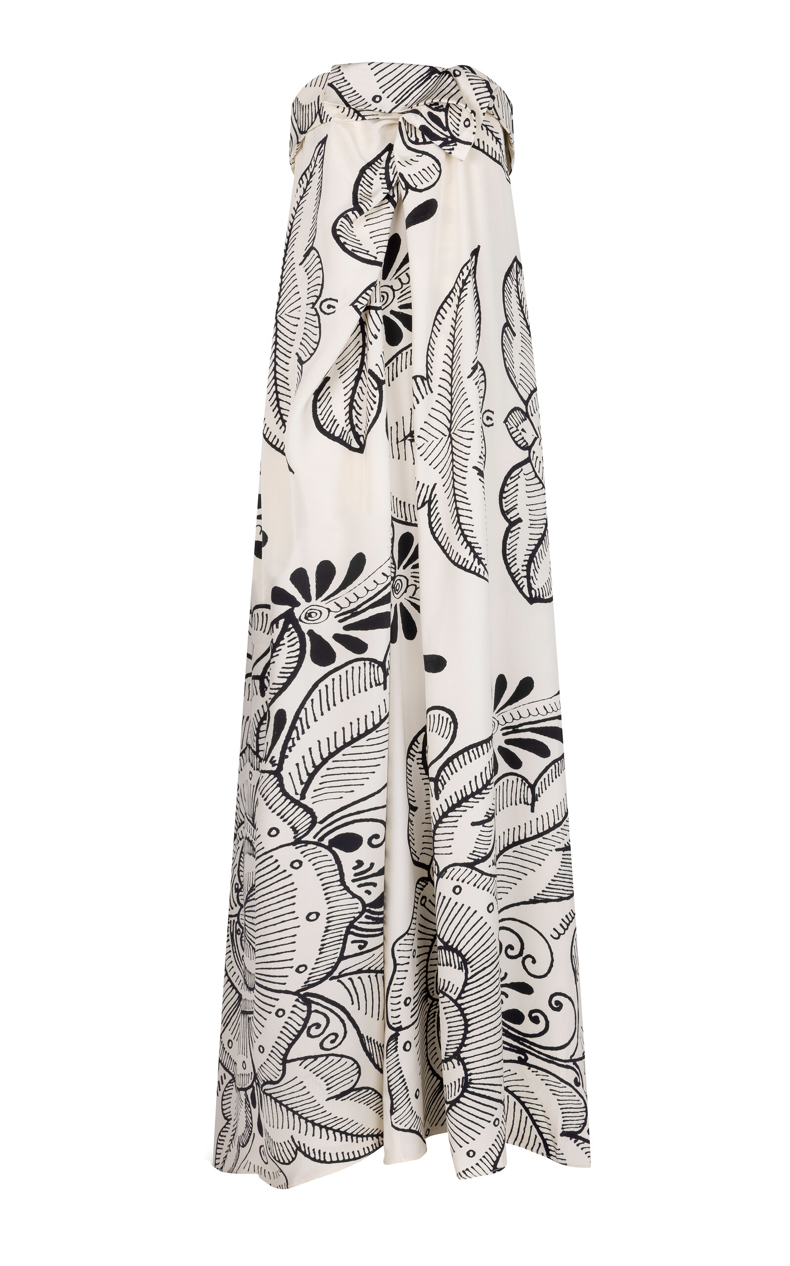 Heirlome B.r.b Silk Maxi Dress In Multi