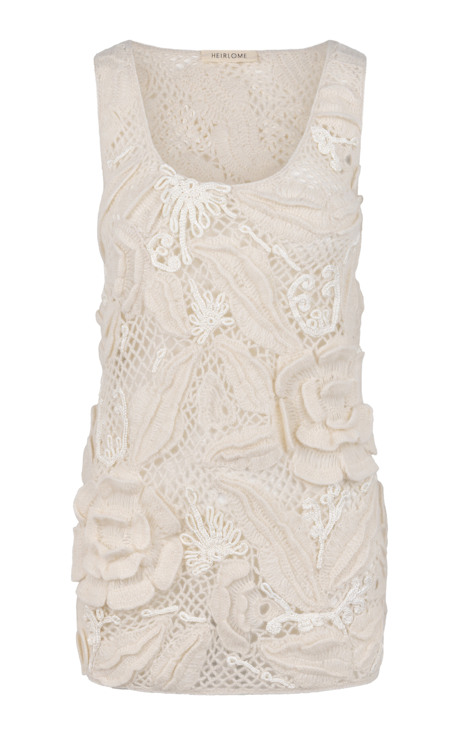 Heirlome Riviera Cashmere-Silk Top - Ivory - XS