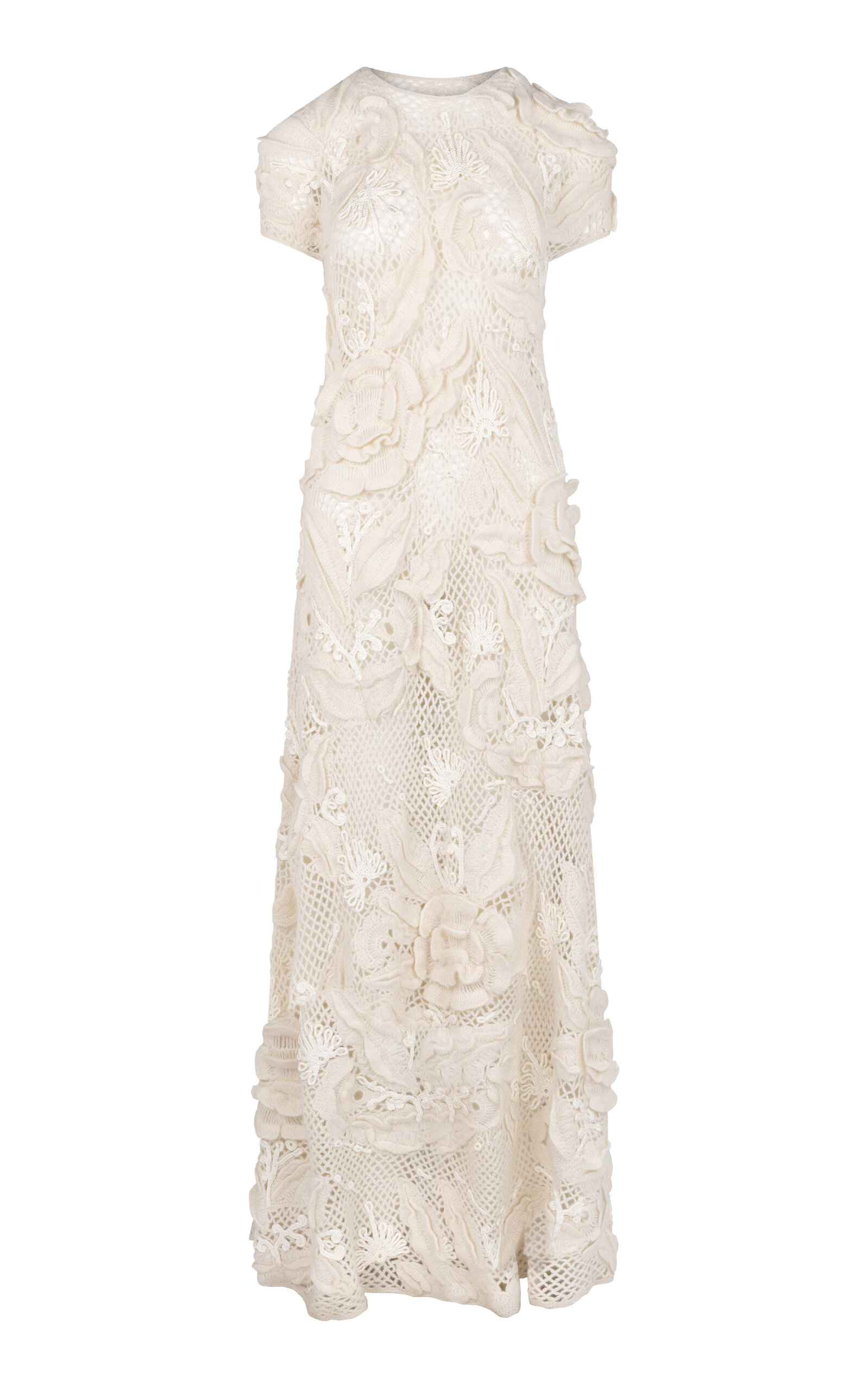 Heirlome Riviera Cashmere-Silk Maxi Dress - Ivory