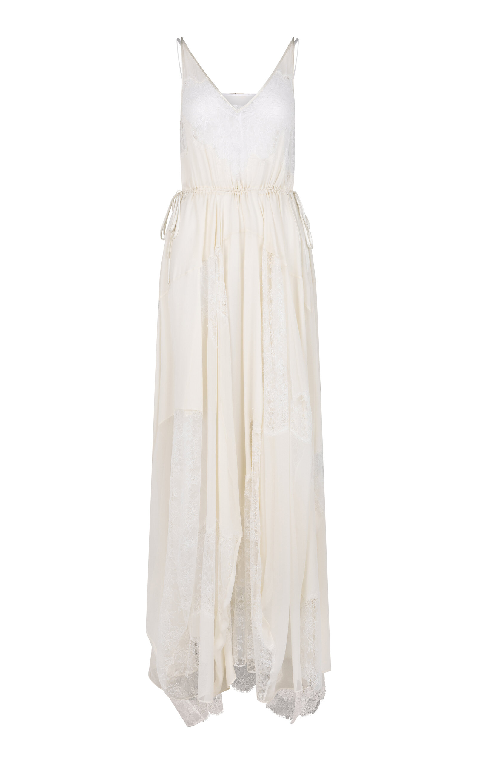 Heirlome Josephine Silk-blend Maxi Dress In White