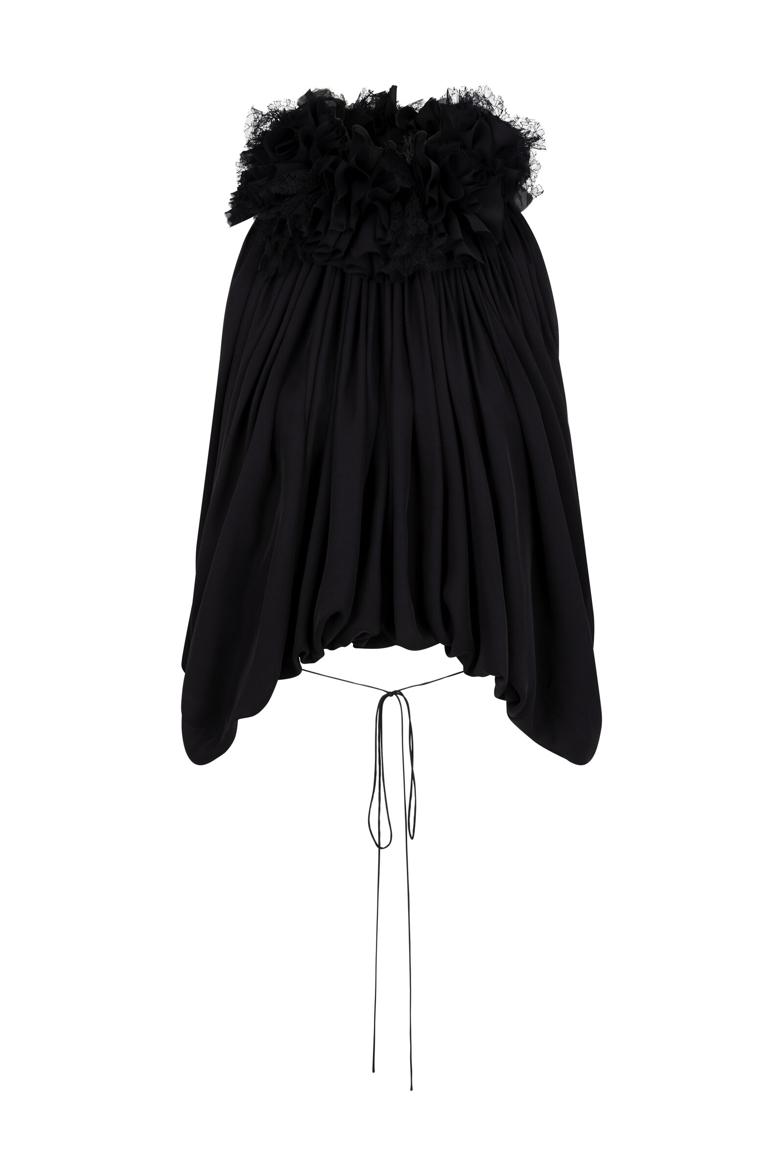 Heirlome Lizett Silk Top In Black