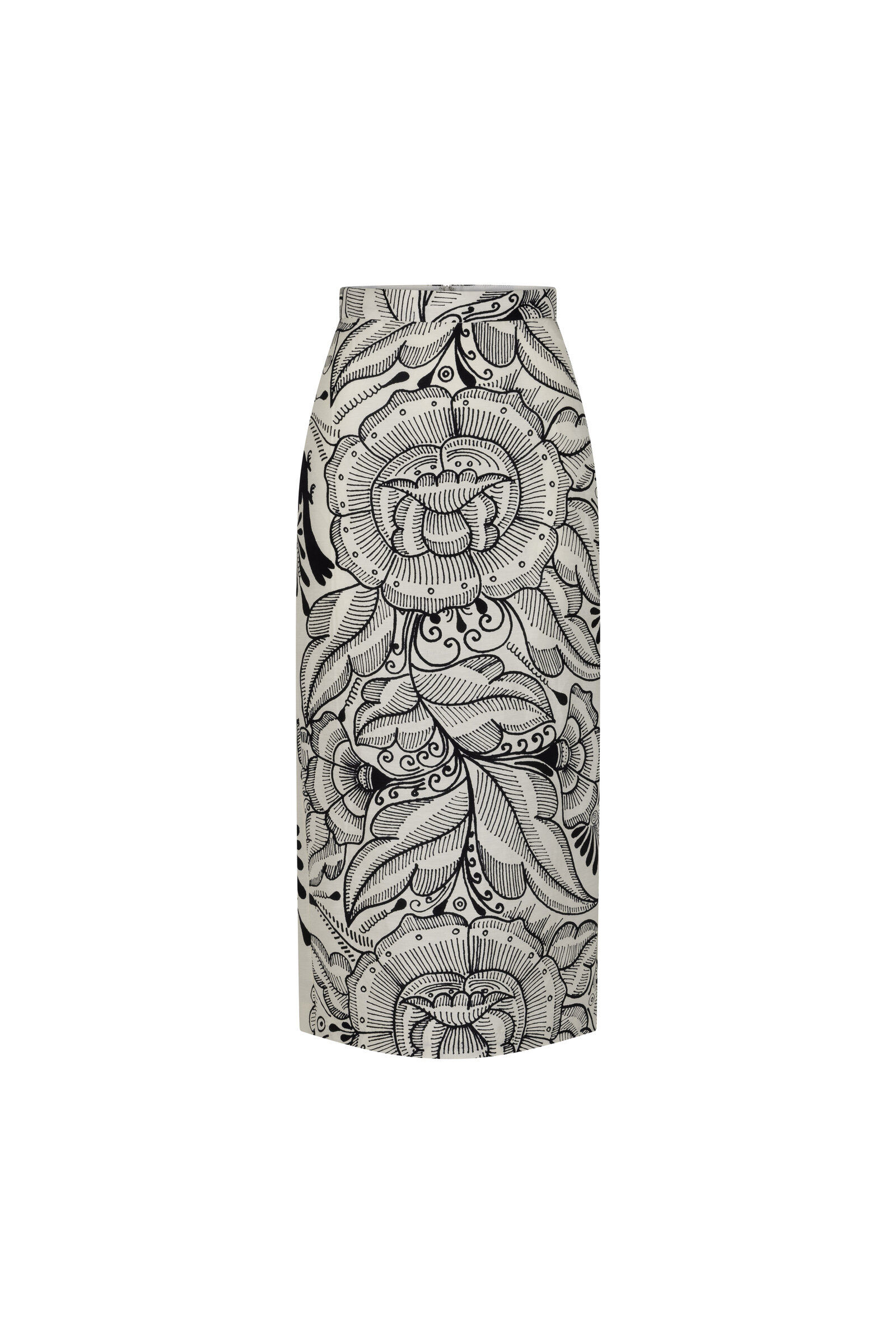 Heirlome Lexi B.R.B. Printed Linen-Silk Midi Skirt - Print