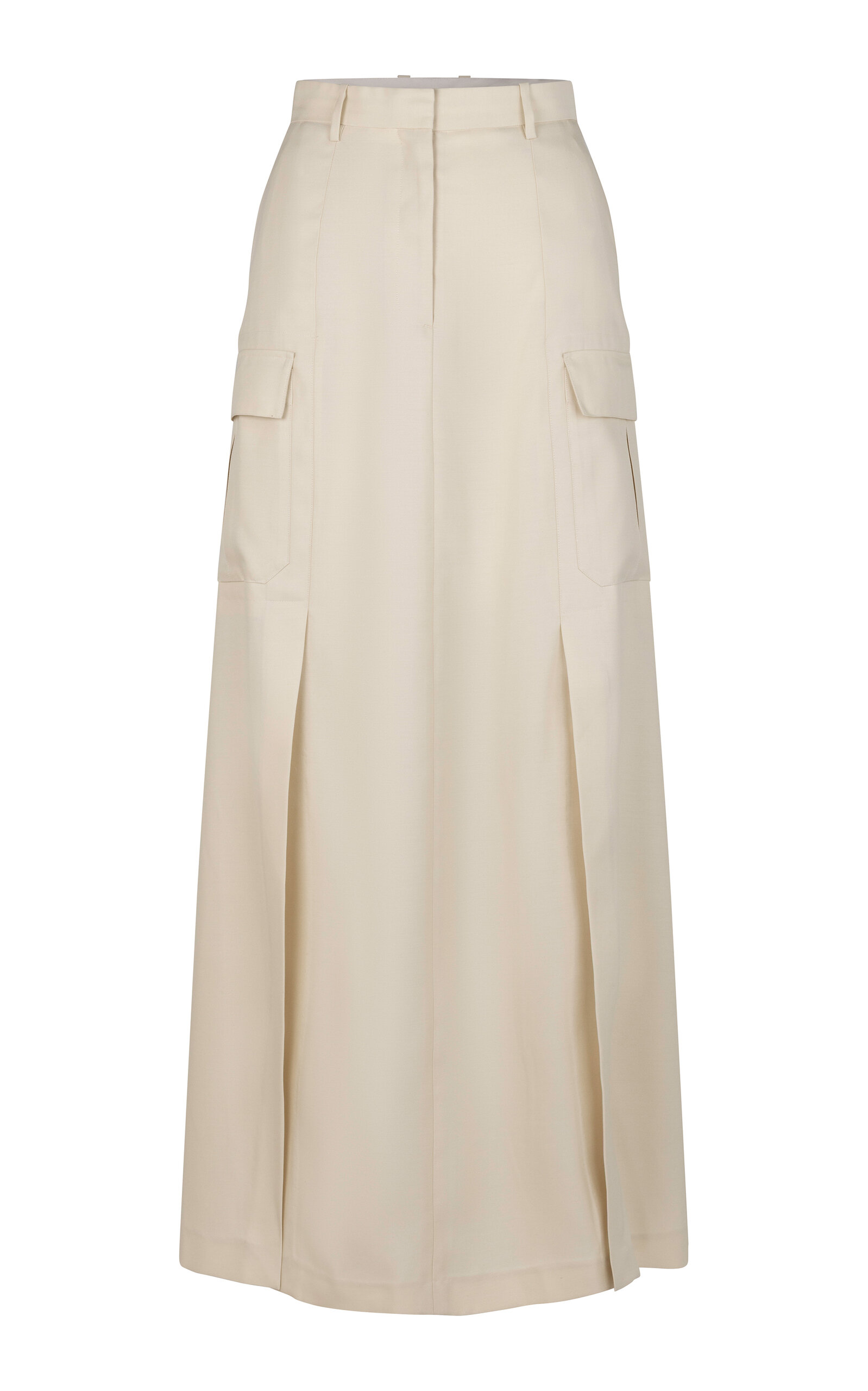 Heirlome Phoenix Silk Maxi Skirt In Neutral