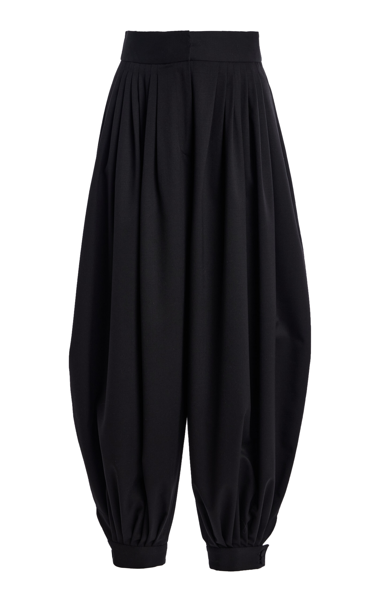 Altuzarra Chapman Cuffed Wool Balloon Pants - Black