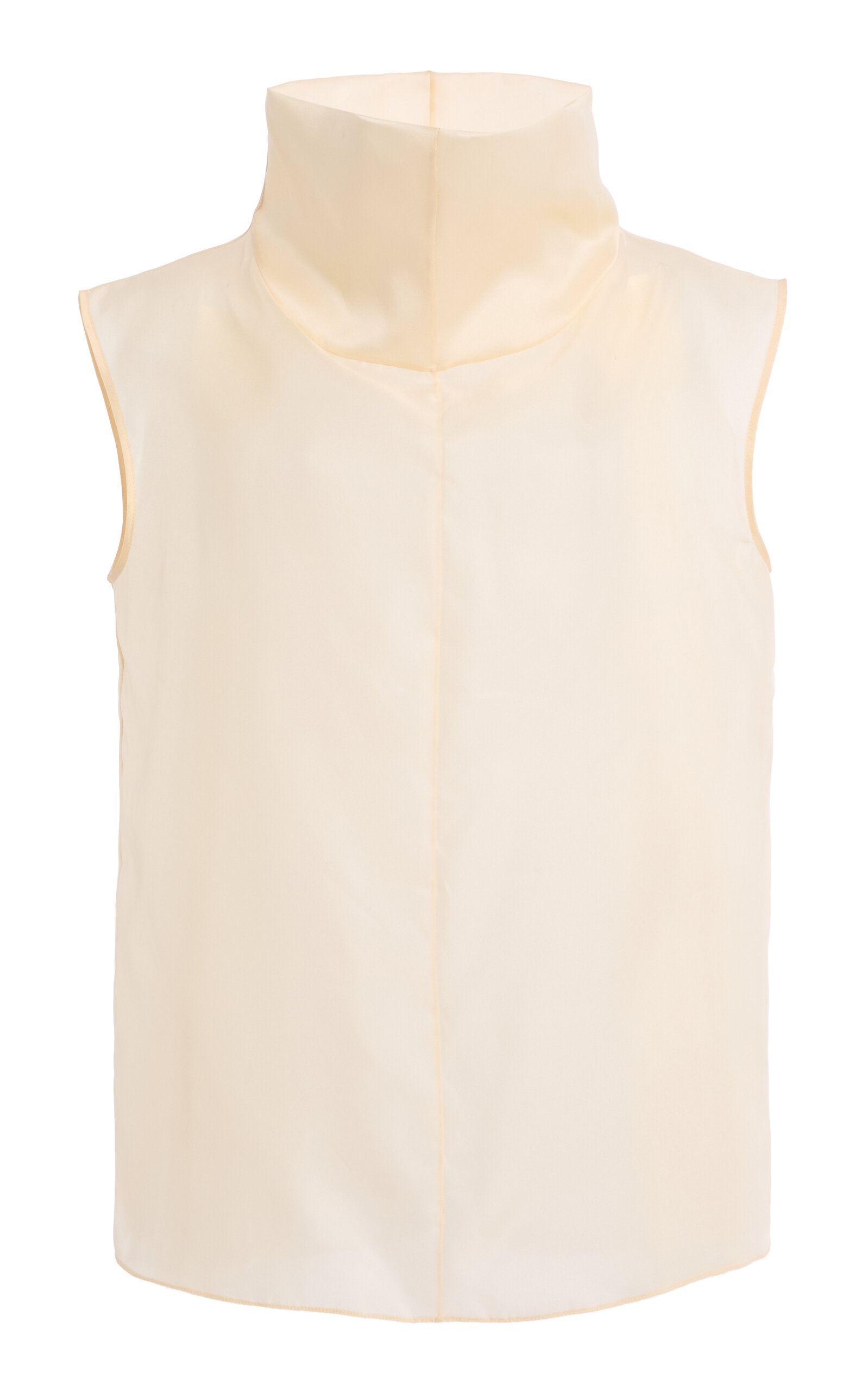 Altuzarra Blaine Silk Organza Top - Off-White