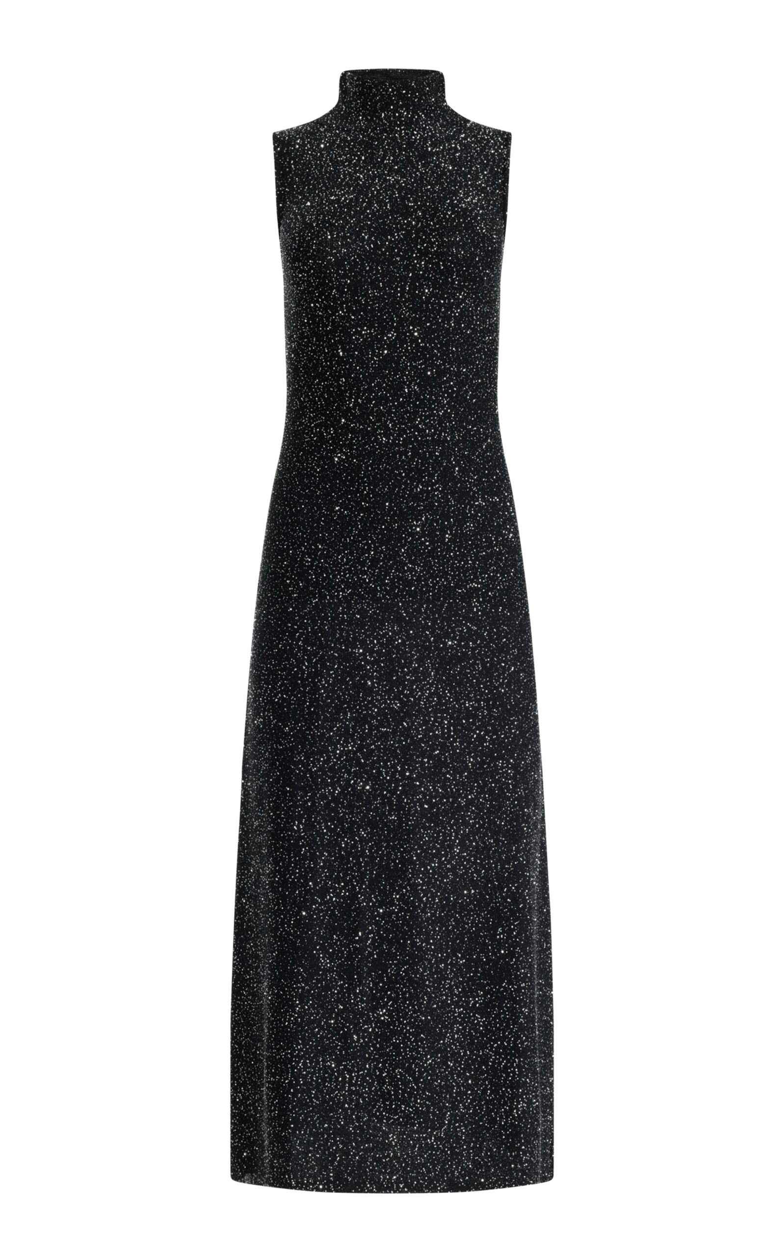 Altuzarra Marian High Neck Knit Maxi Dress In Black