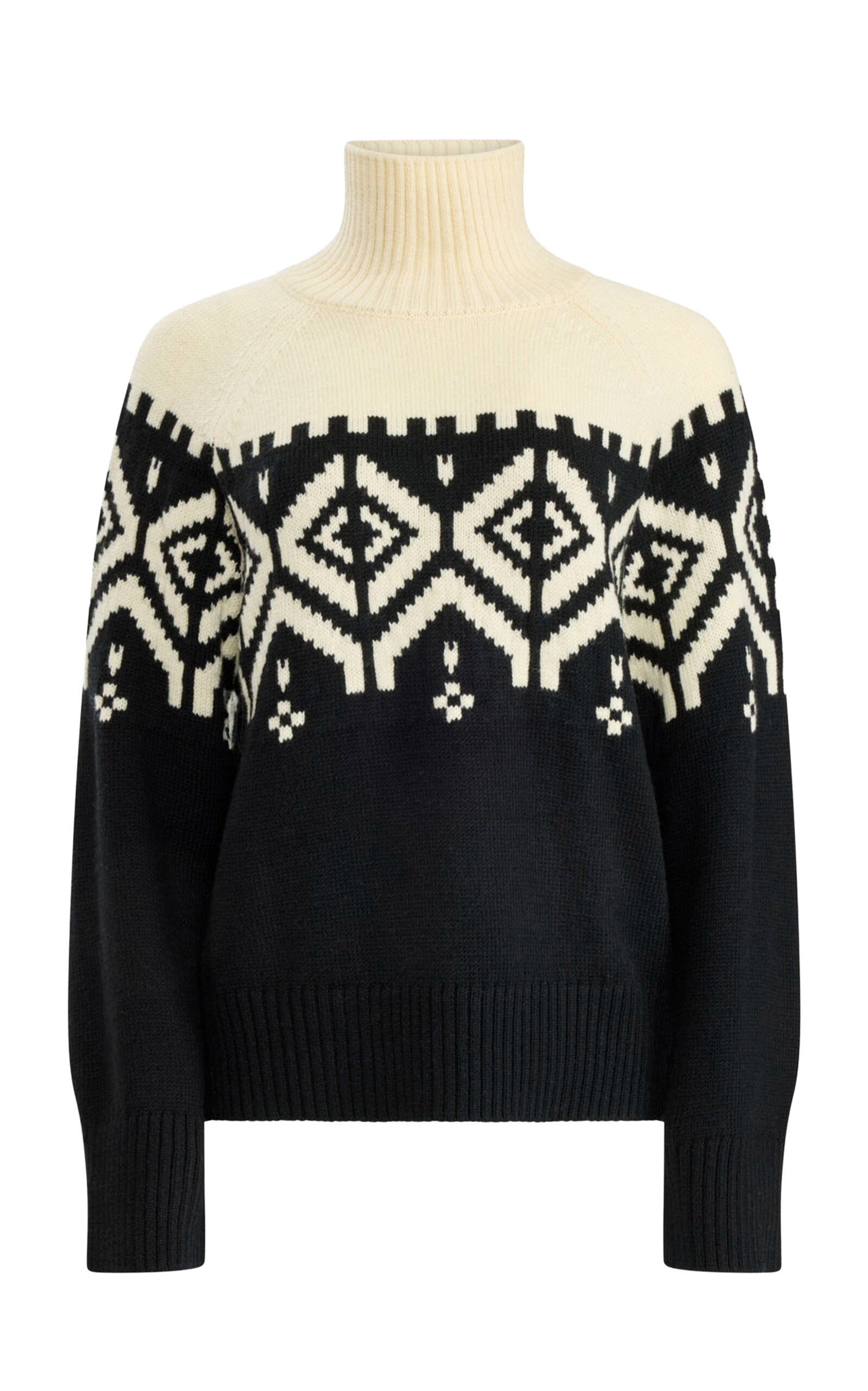 Altuzarra Hamilton Knit Merino Wool Sweater - Black/white - XS