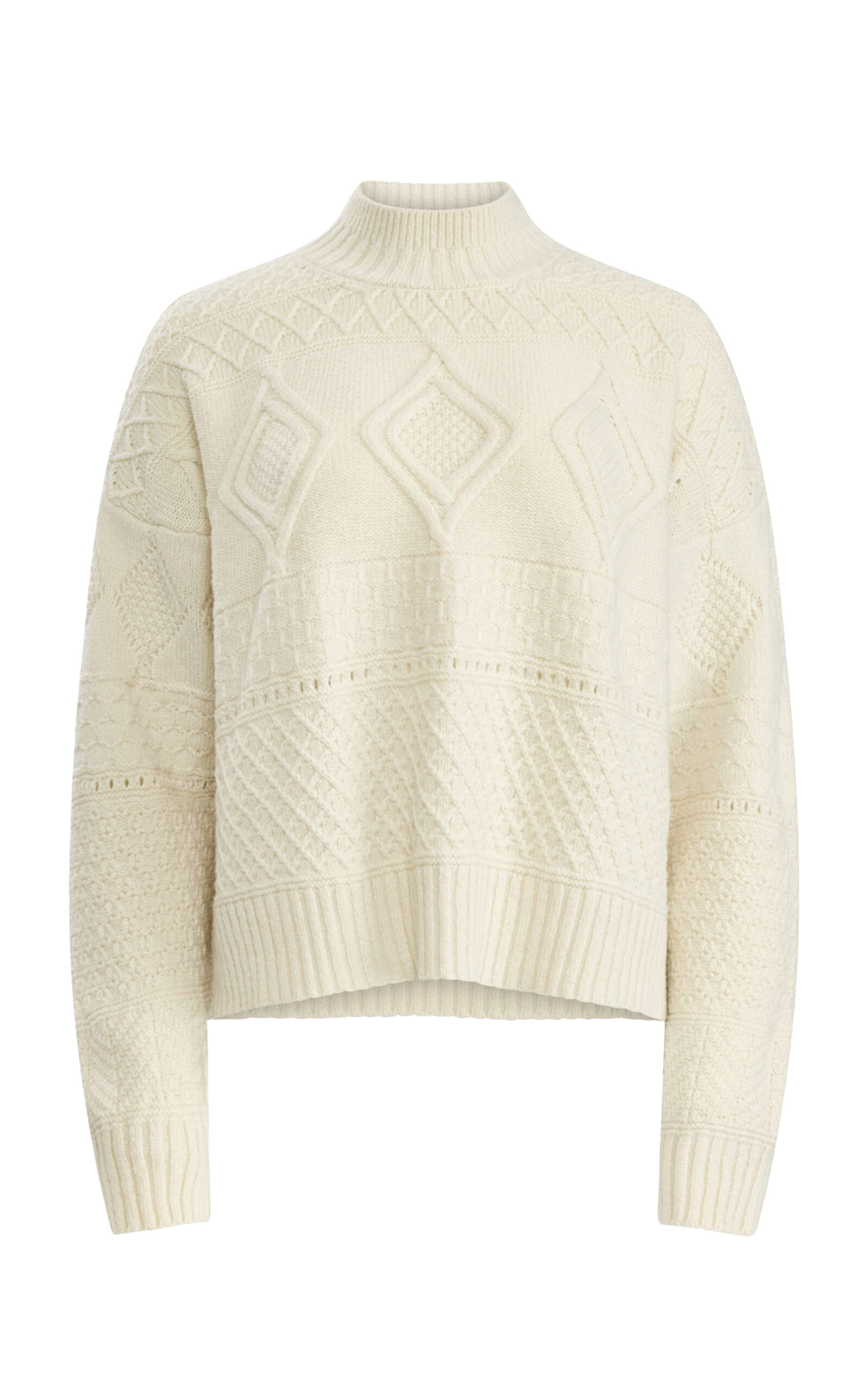 Altuzarra Buchanan Cable-knit Wool-blend Sweater In Neutral