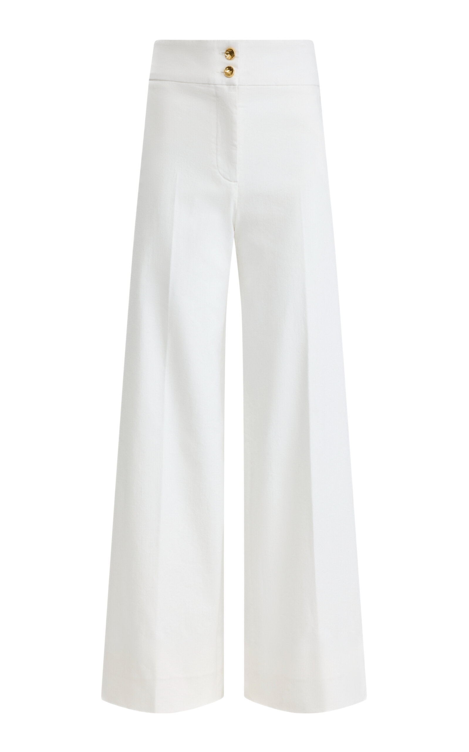 Altuzarra Rudy Stretch-Cotton Flare Pants - White
