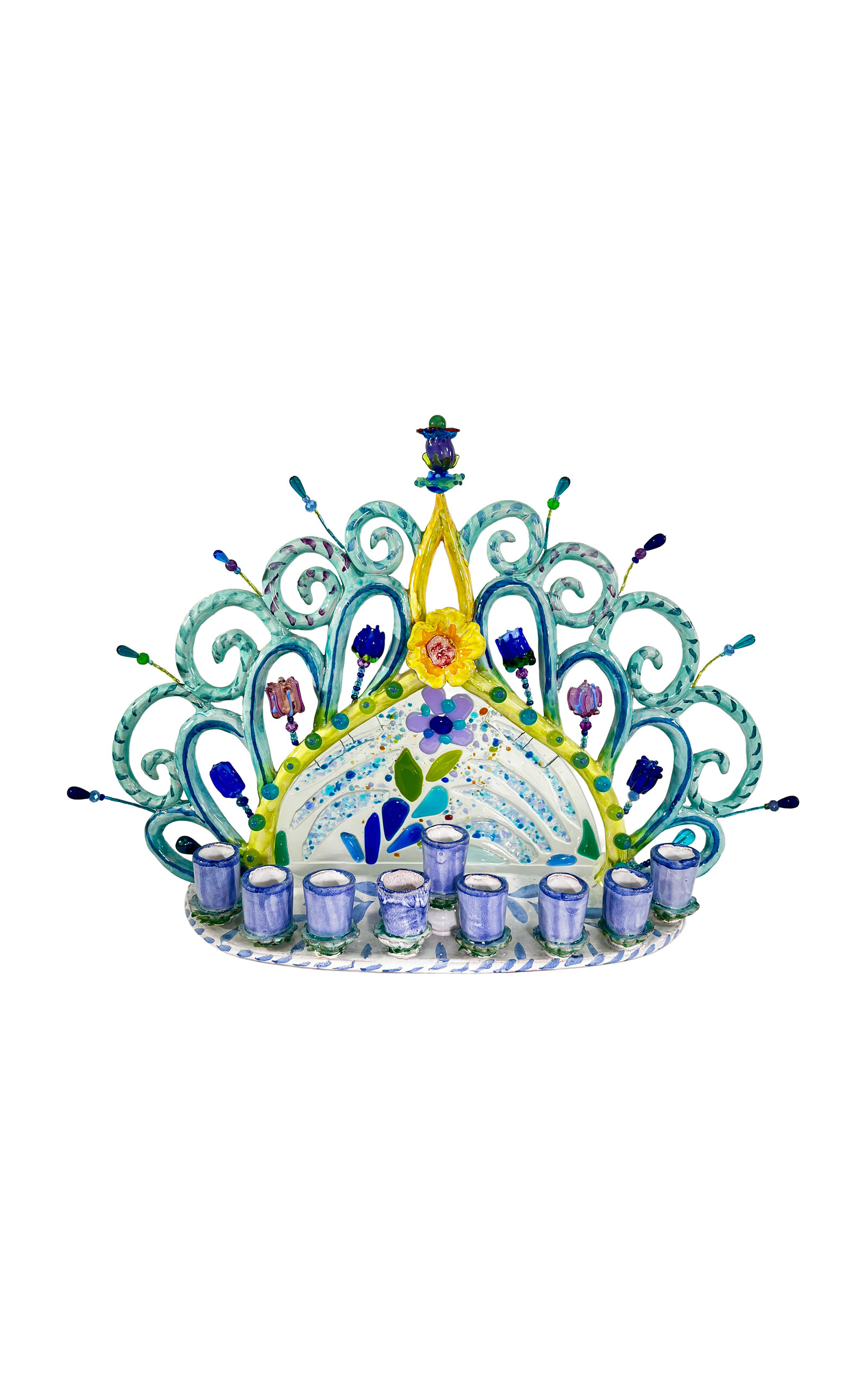 Liz Lauter Medium Menorah In Multi