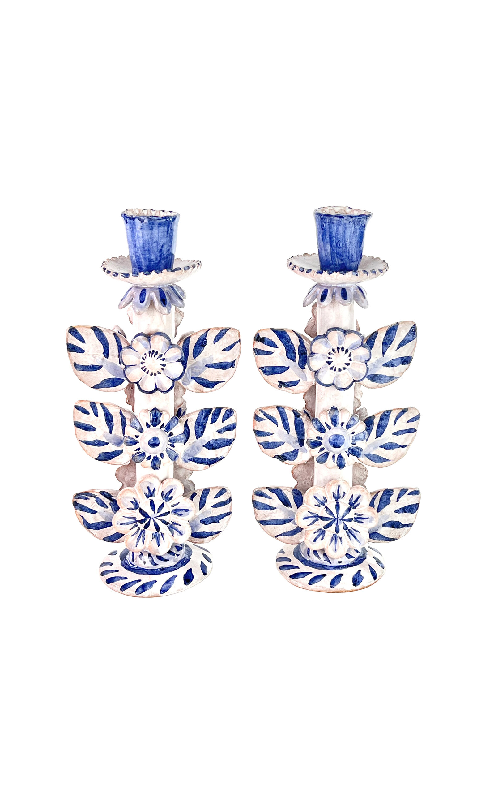 Liz Lauter Set-of-Two Candlesticks - Multi