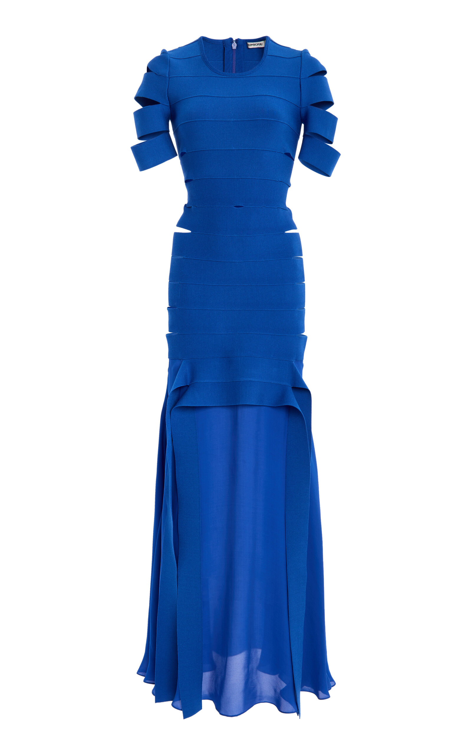 Simkhai Laken Knit Maxi Dress In Blue