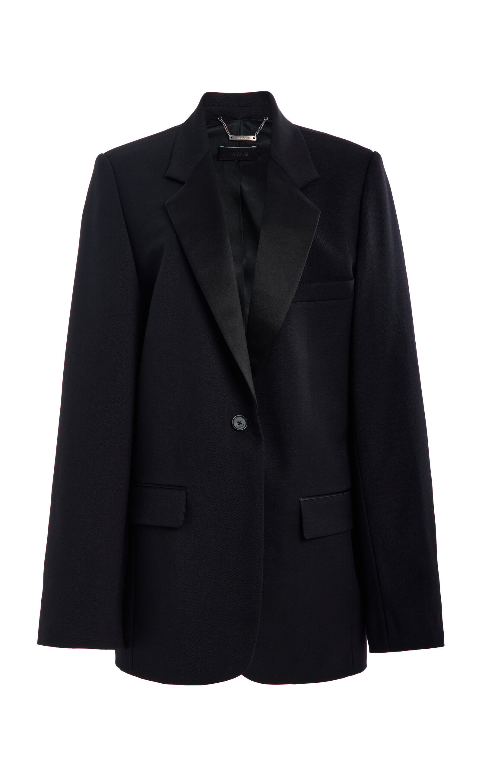Simkhai Zahida Wool-blend Blazer In Black
