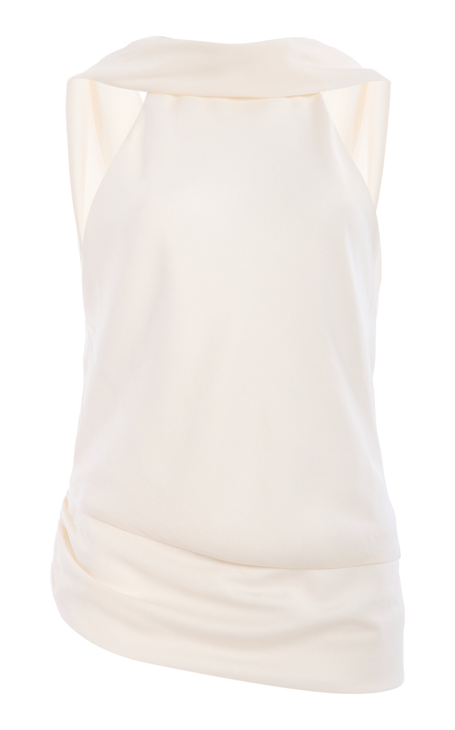 Simkhai Samira Satin Cape Top In Neutral
