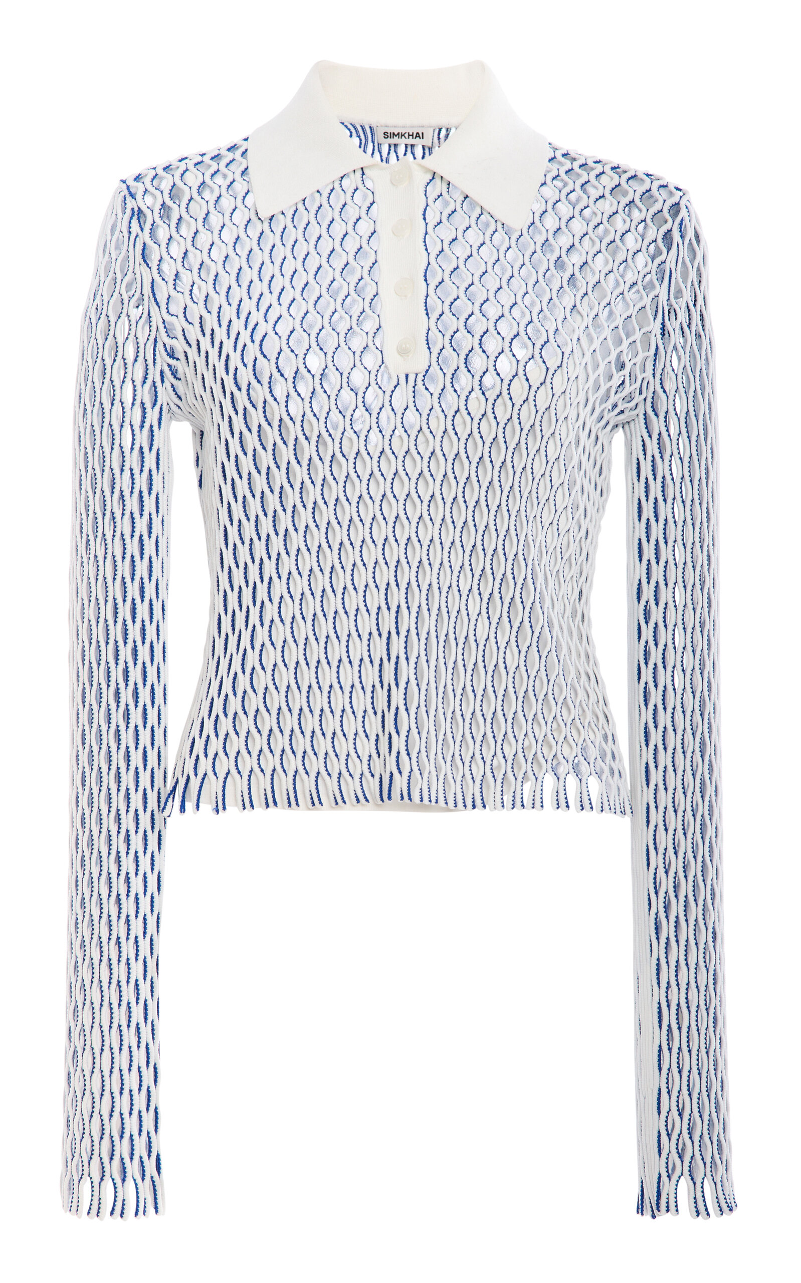 Simkhai Petra Knit Polo In Multi