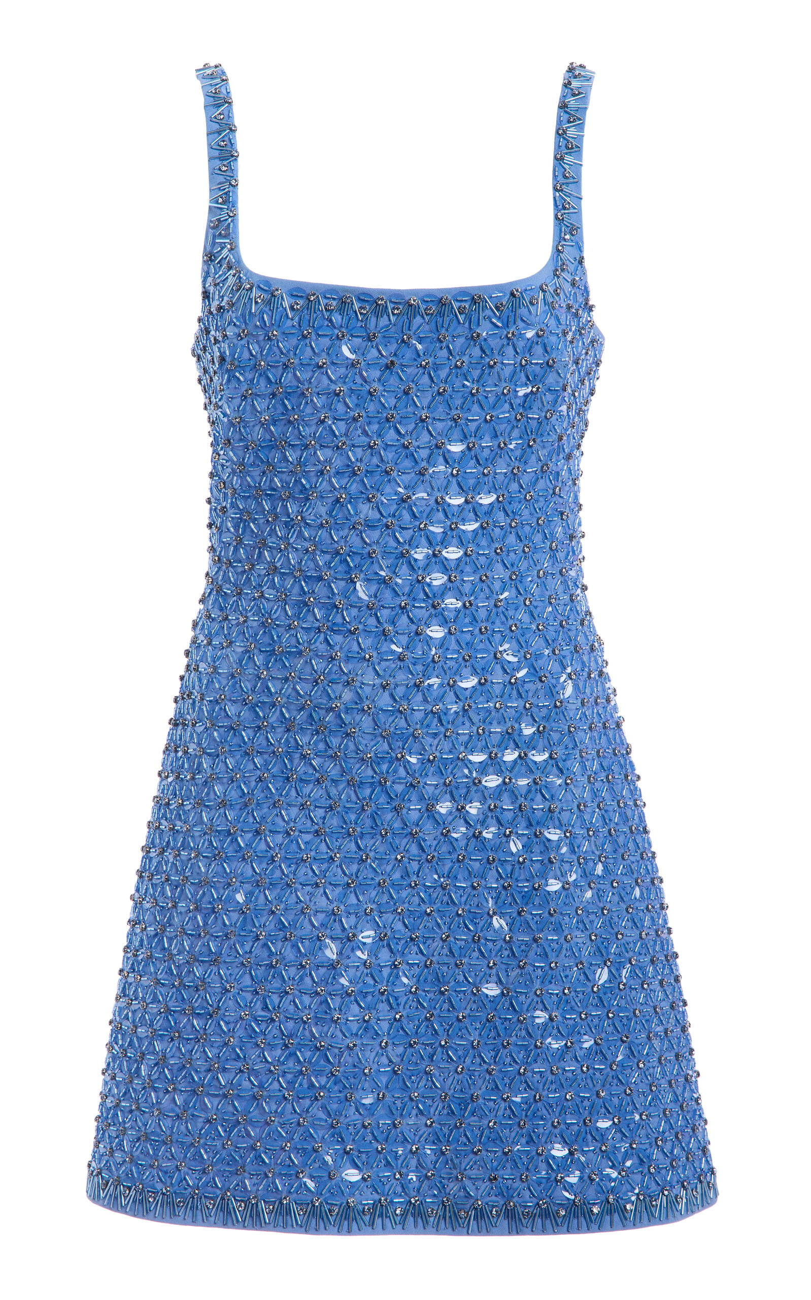 Simkhai Ziva Embellished Mini Dress In Blue