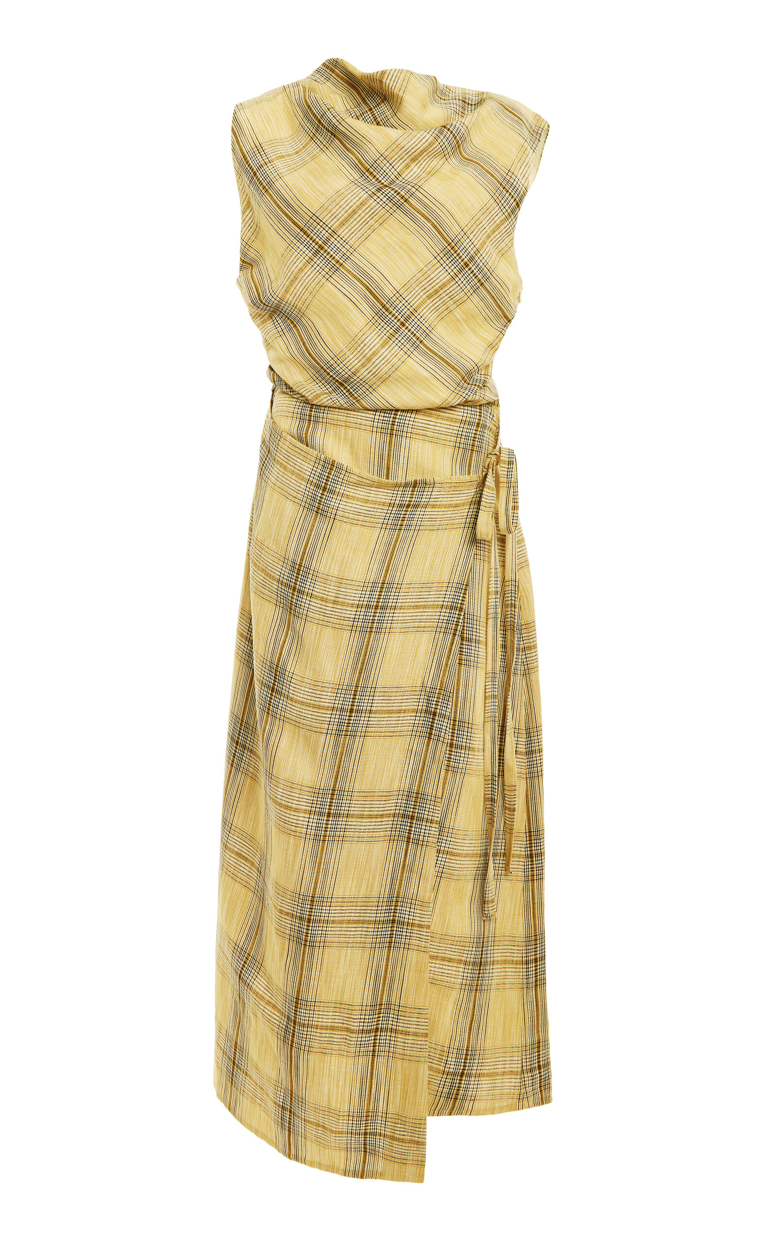 SIMKHAI Crofton Linen Midi Dress