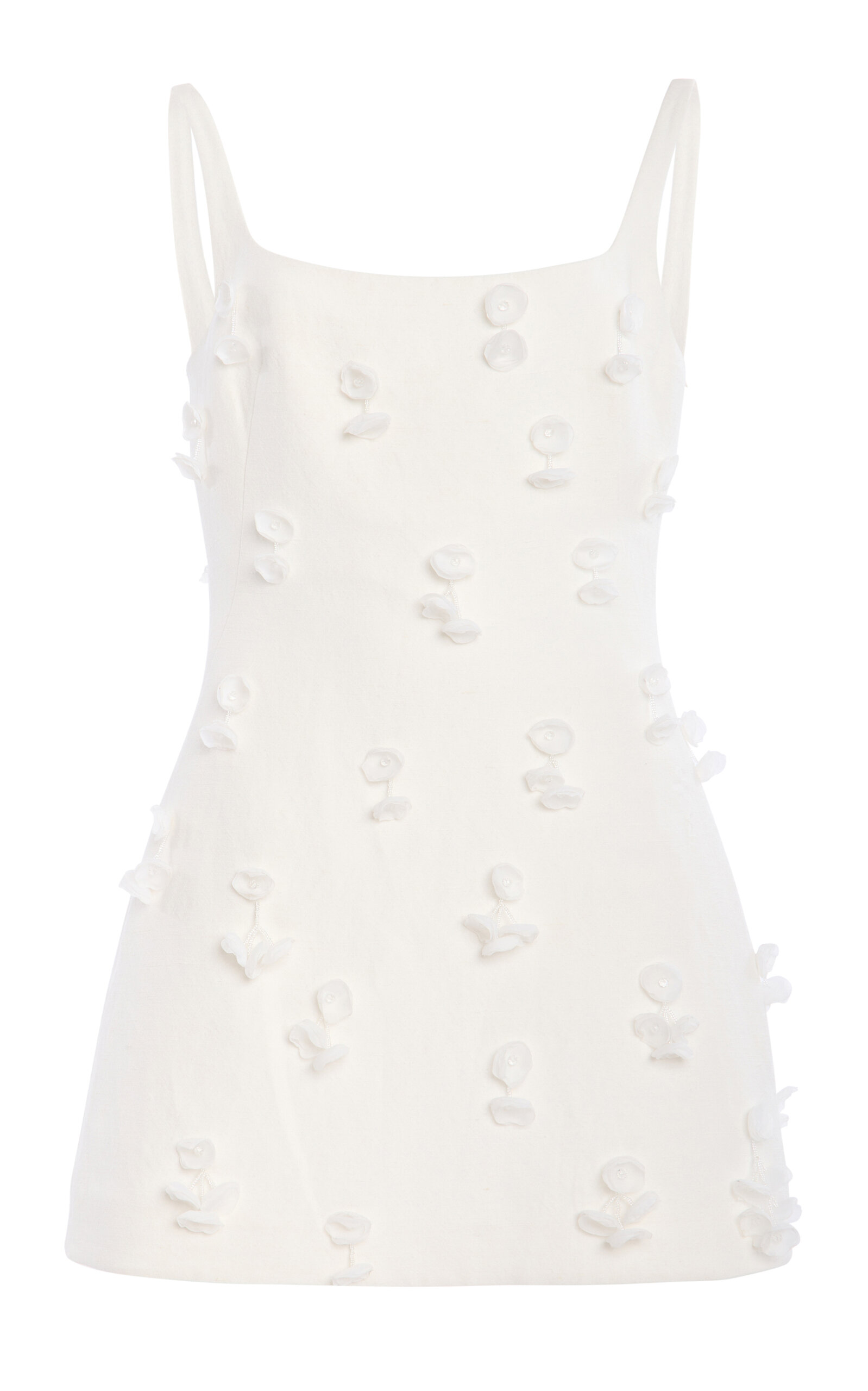 Simkhai Cailinn Linen-cotton Mini Dress In White