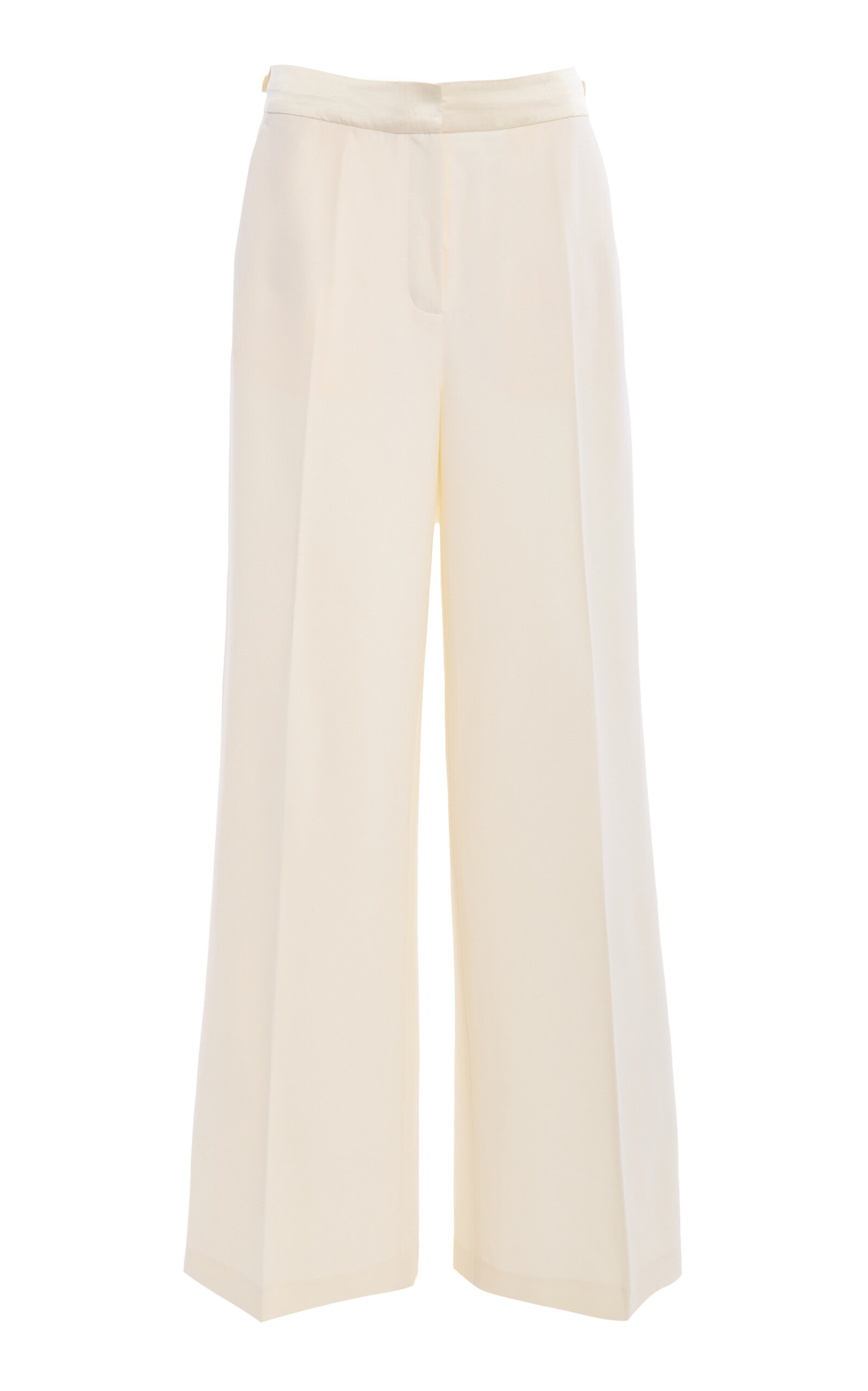 SIMKHAI Aubrey Wool Tuxedo Pant - Ivory