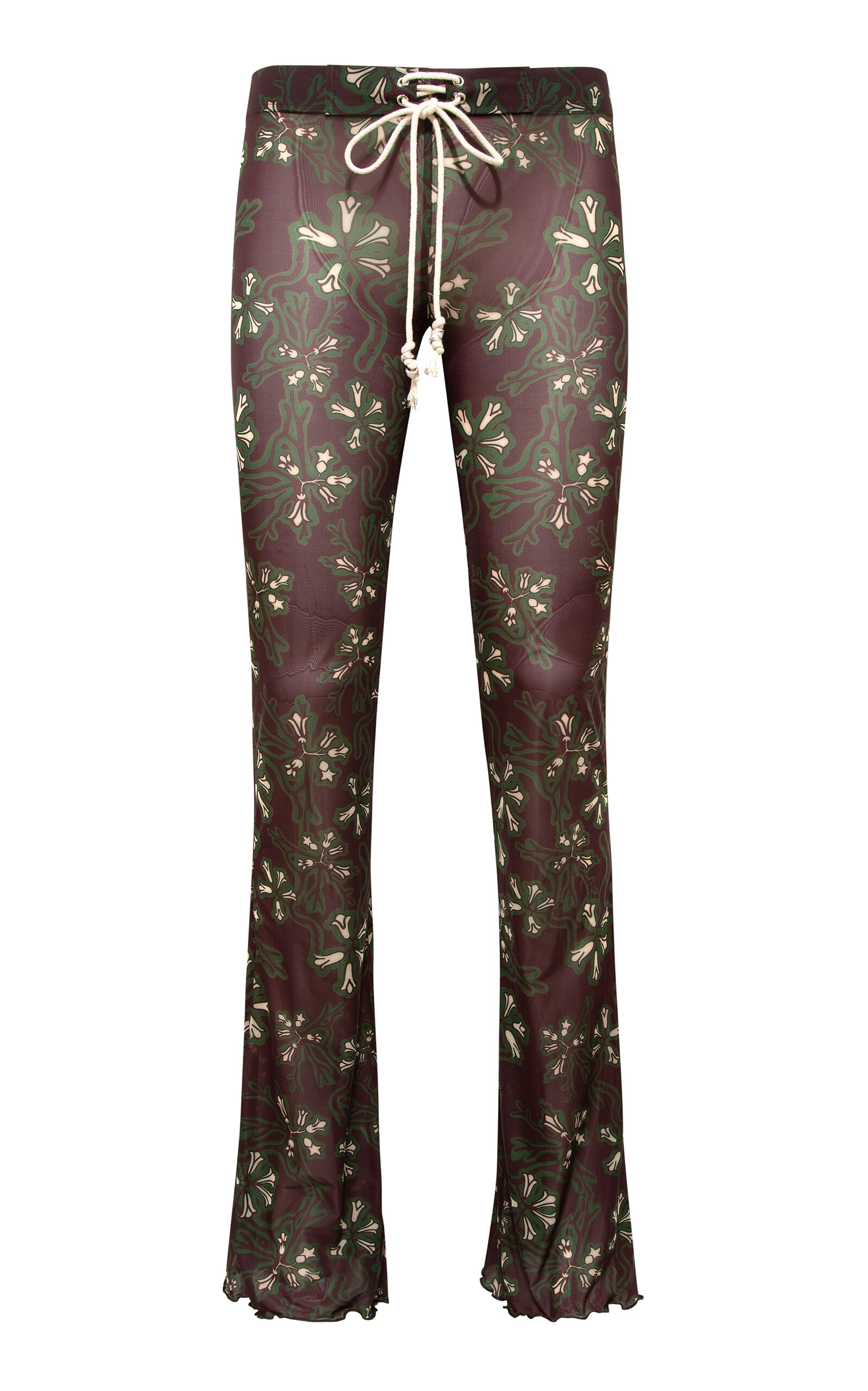 SIEDRÉS Dania Printed Mesh Straight-Leg Pants - Multi