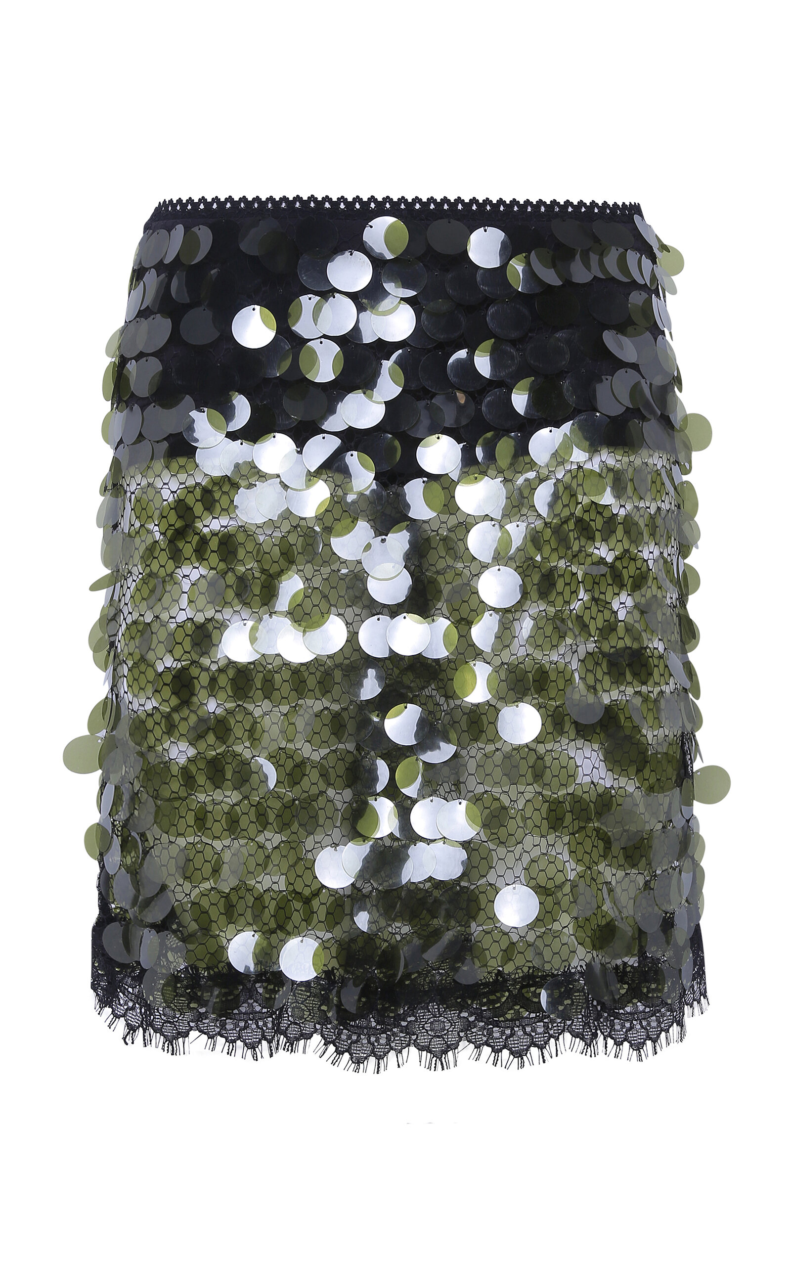Siedres Helene Sequined Midi Skirt In Black