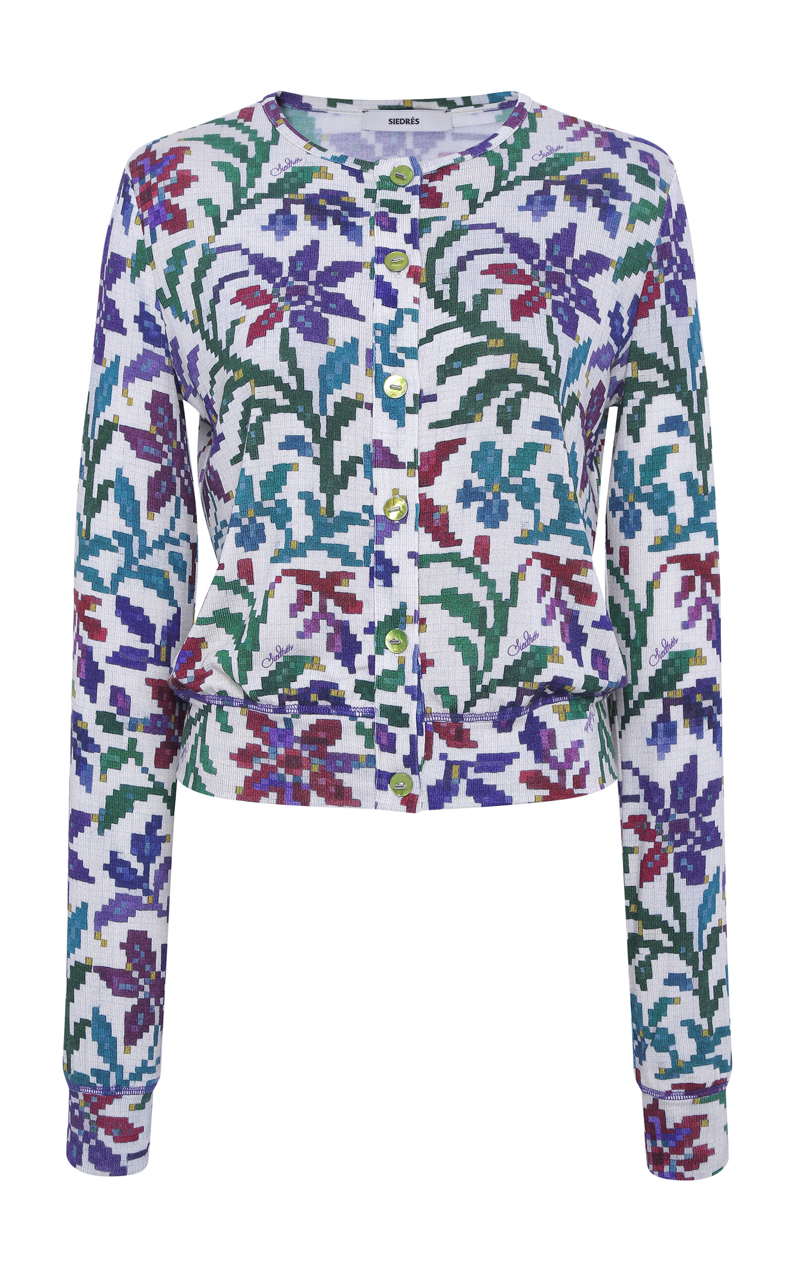 SIEDRÉS Poli Printed Knit Cardigan - Multi