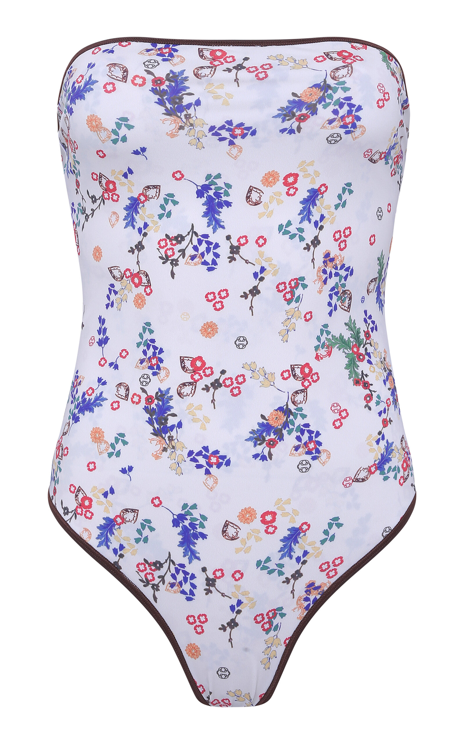 Siedres Lior Strapless One-piece Swimsuit In Multi