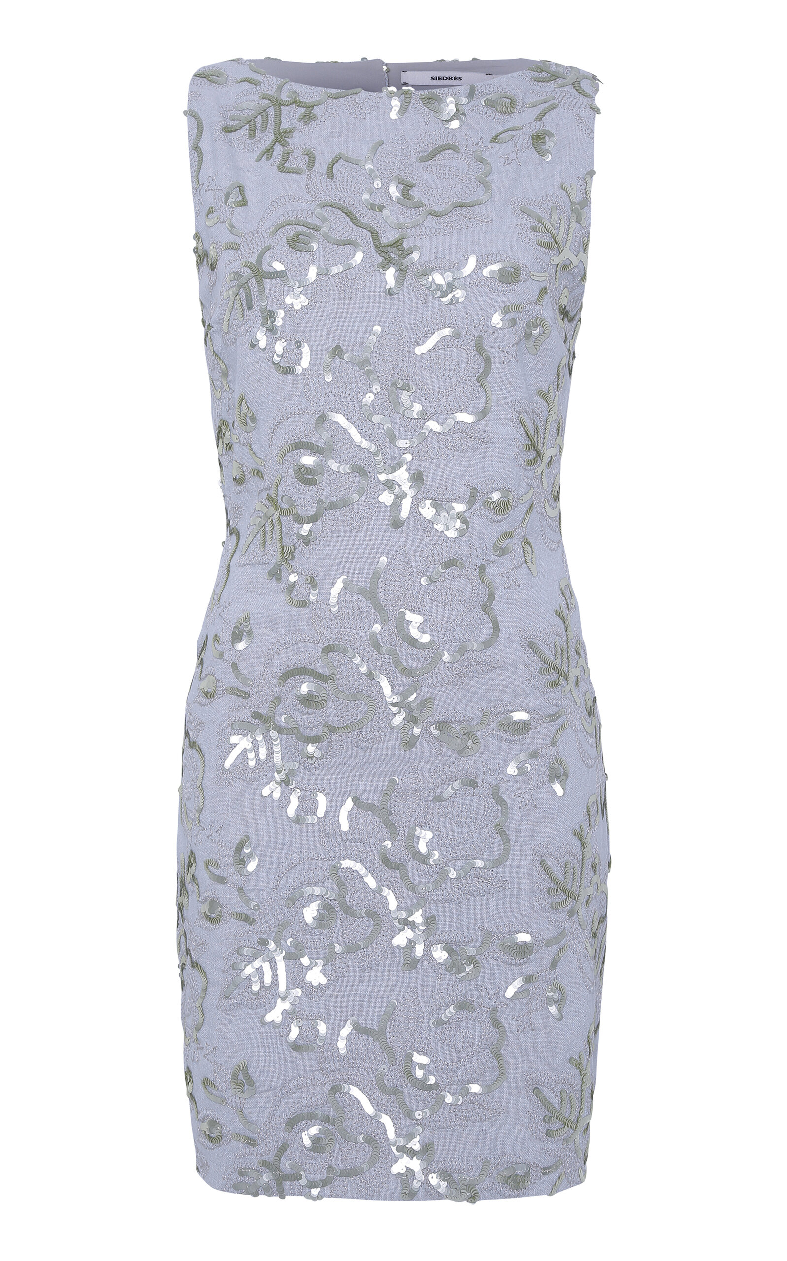 Siedres Scarlett Sequined Mini Dress In Metallic