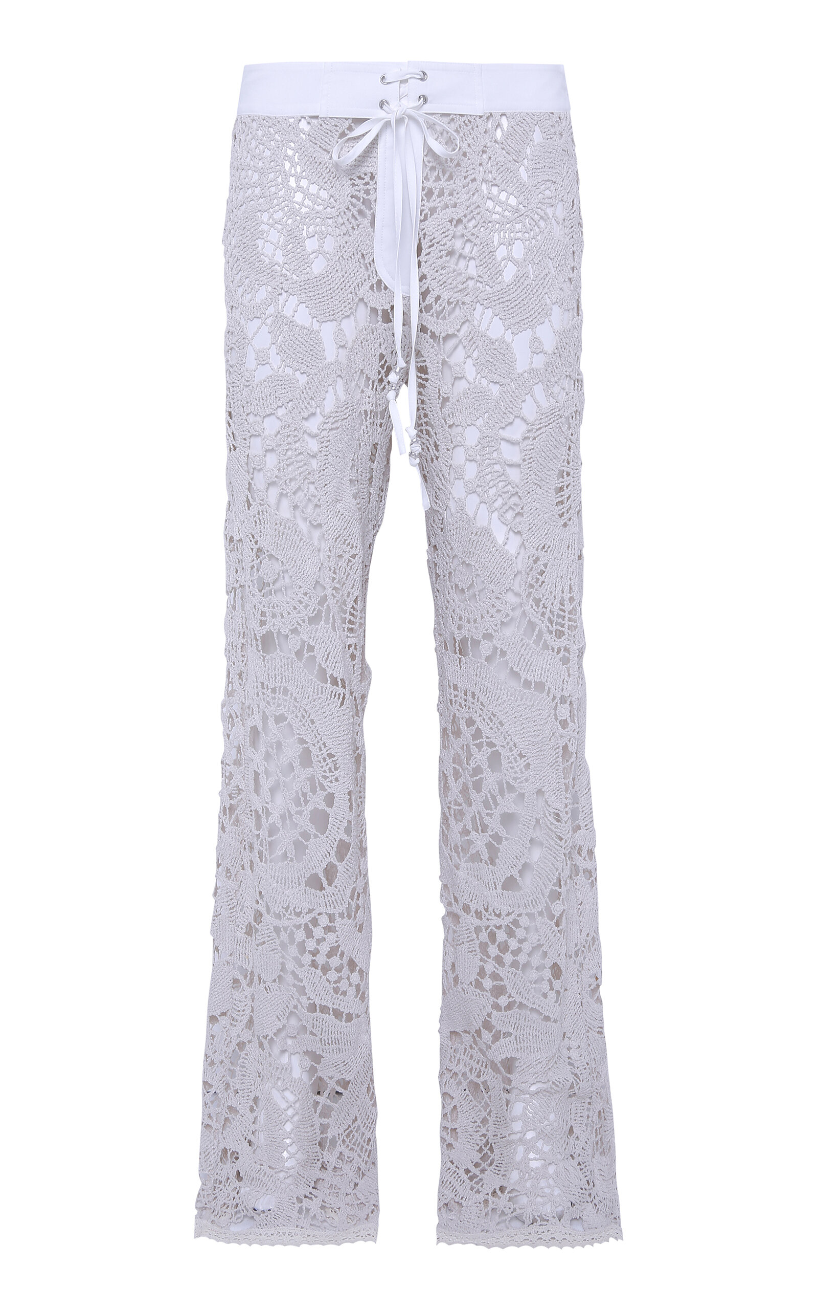 SIEDRÉS Leane Crocheted Straight-Leg Pants