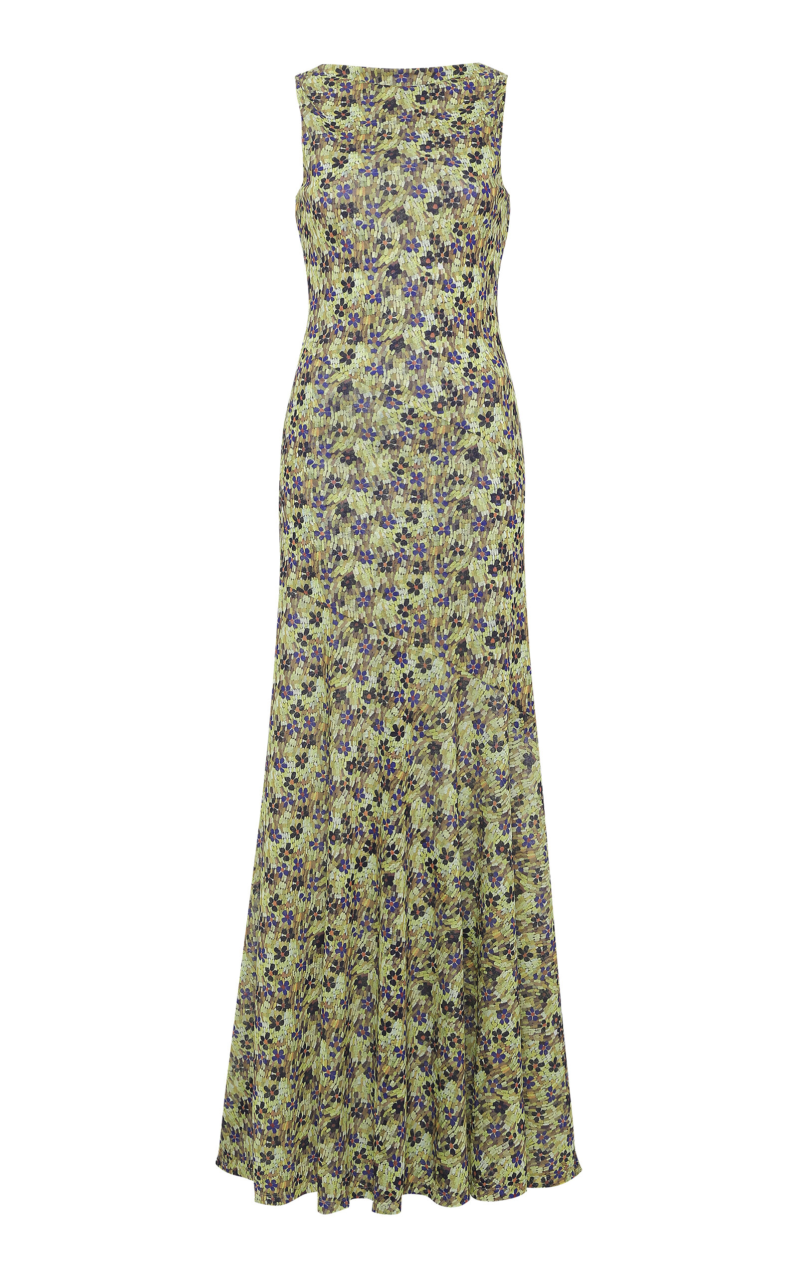SIEDRÉS Fens Floral Mesh Maxi Dress