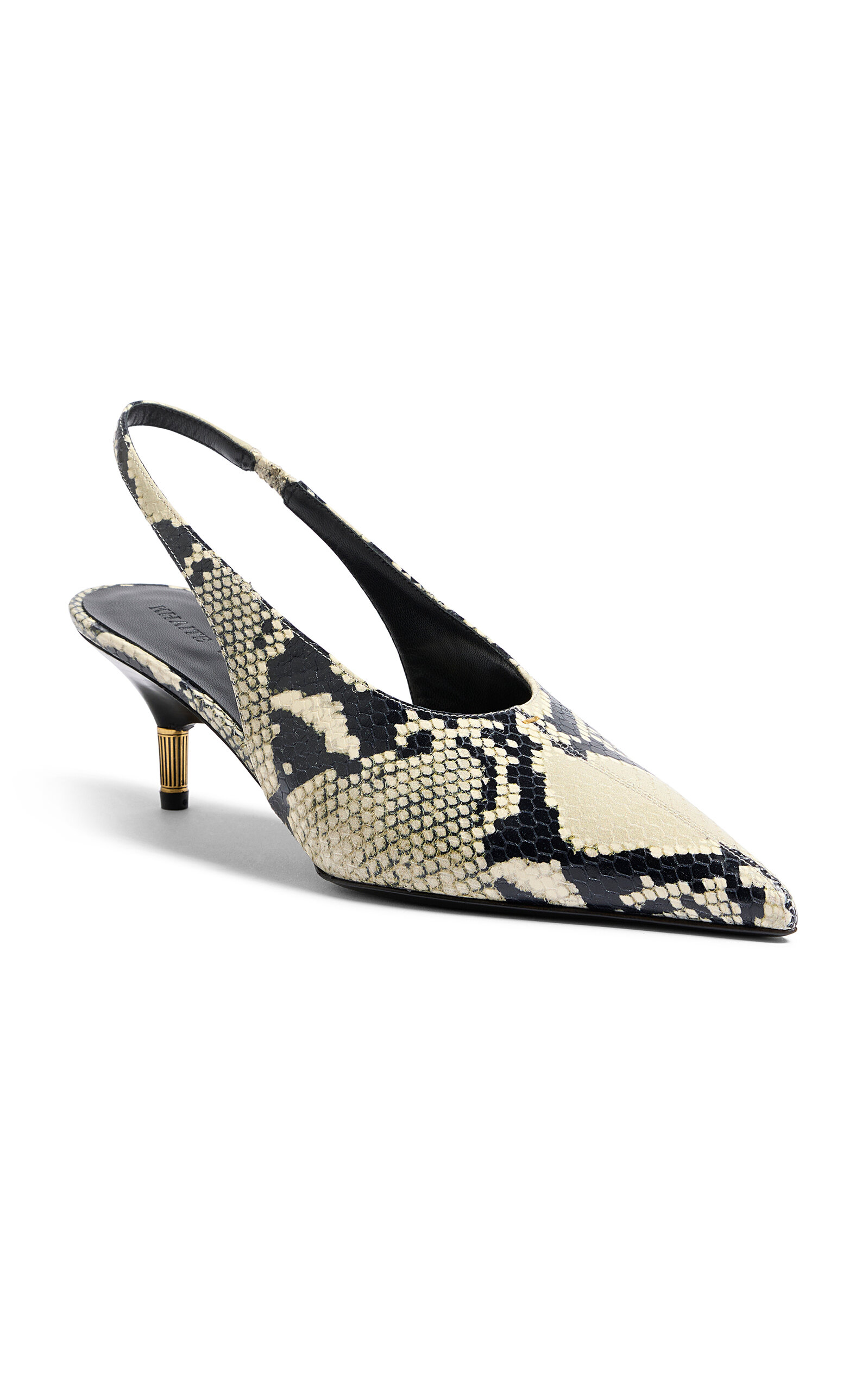 Khaite Bella Python-embossed Leather Pump In Multi